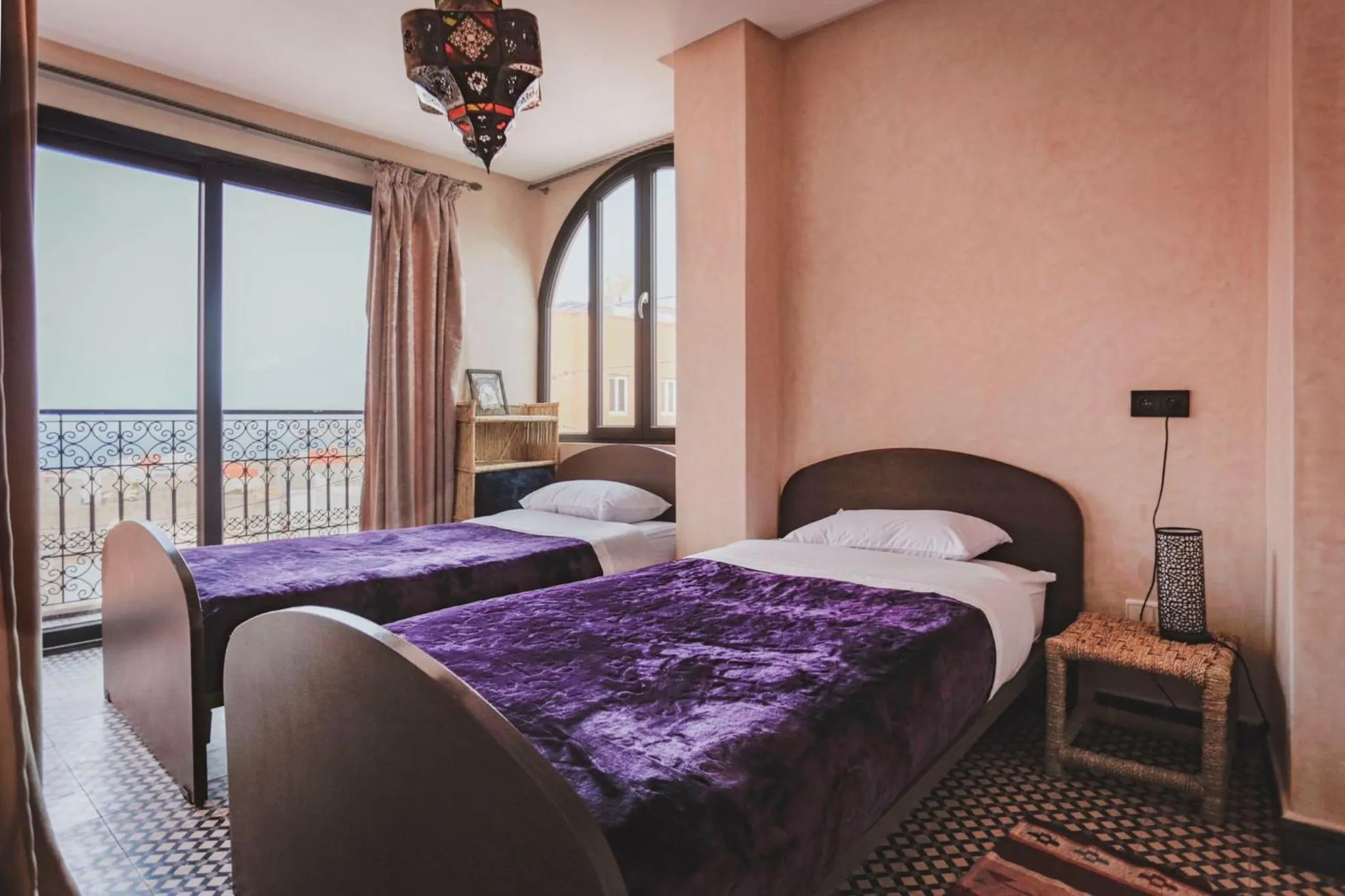 Sea view, Bed in Auberge RIAD DLIM Tamraght