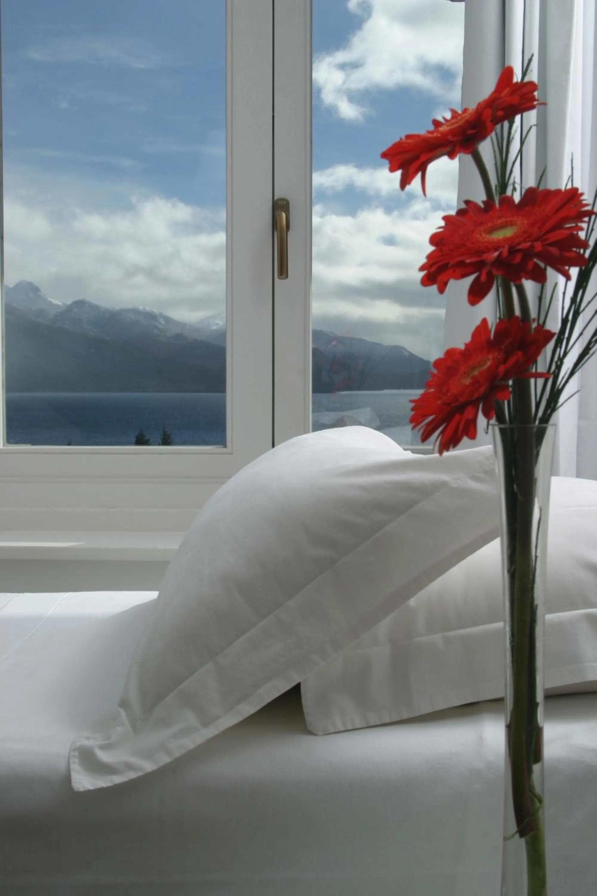 View (from property/room), Bed in Hotel Tunquelén