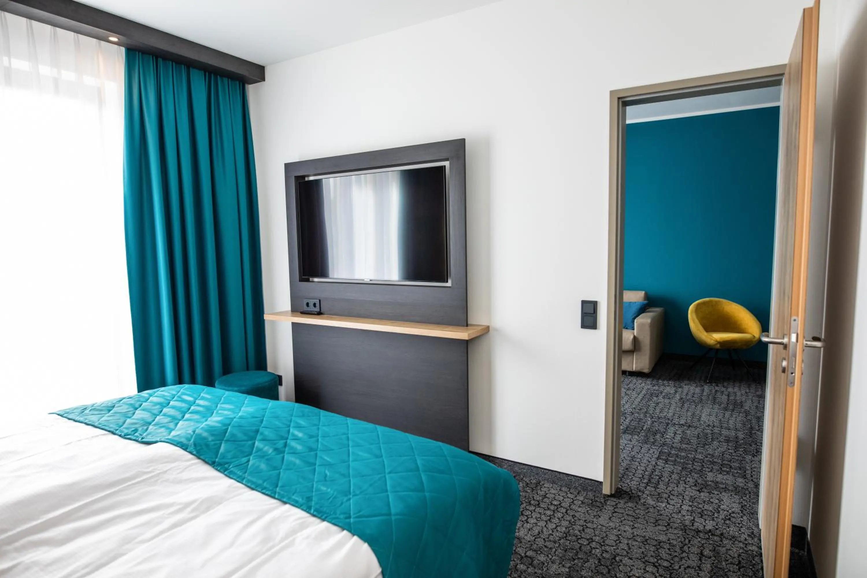 Bedroom, Bed in Das Steinmüller Hotel