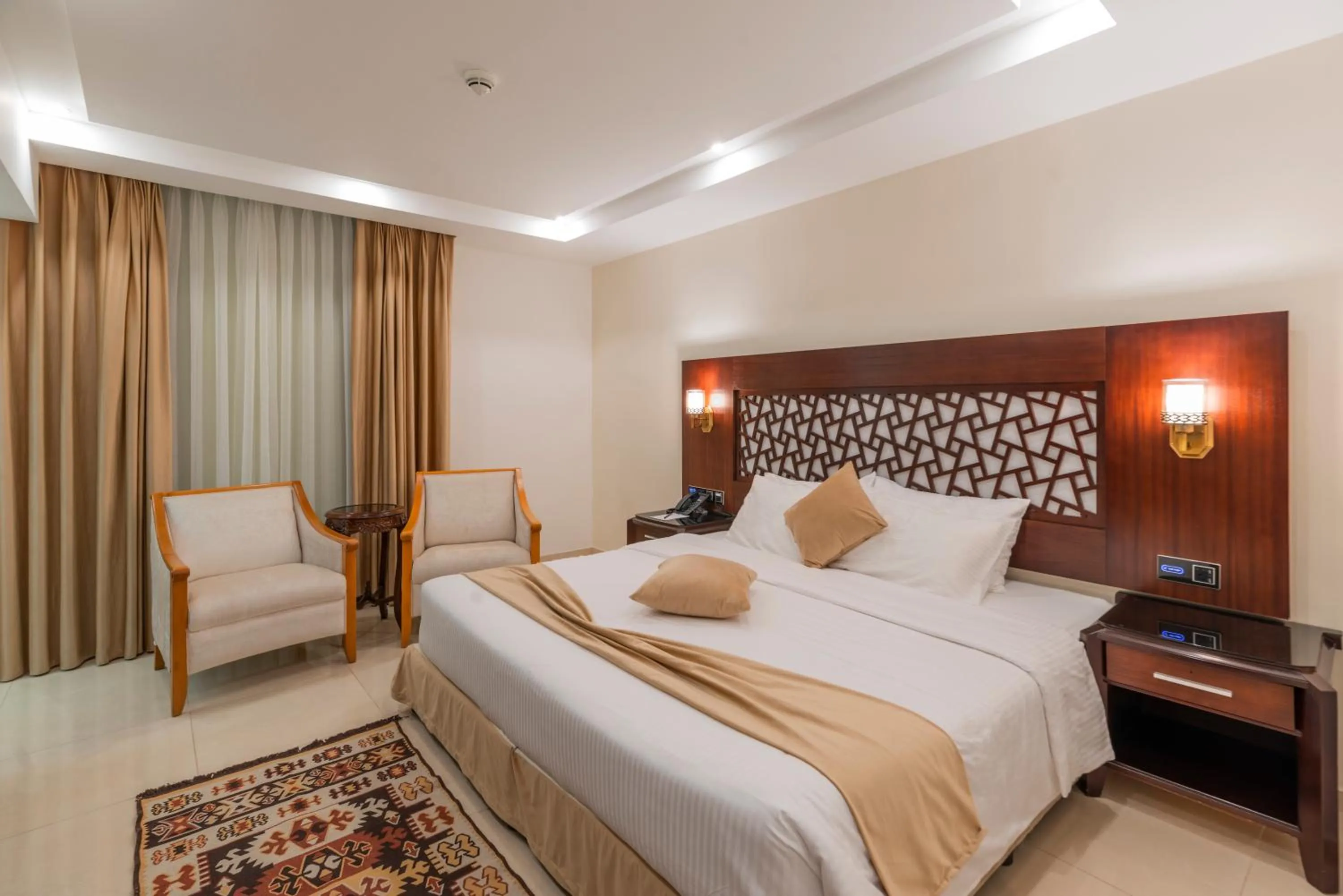 Bed in Petra Elite Hotel