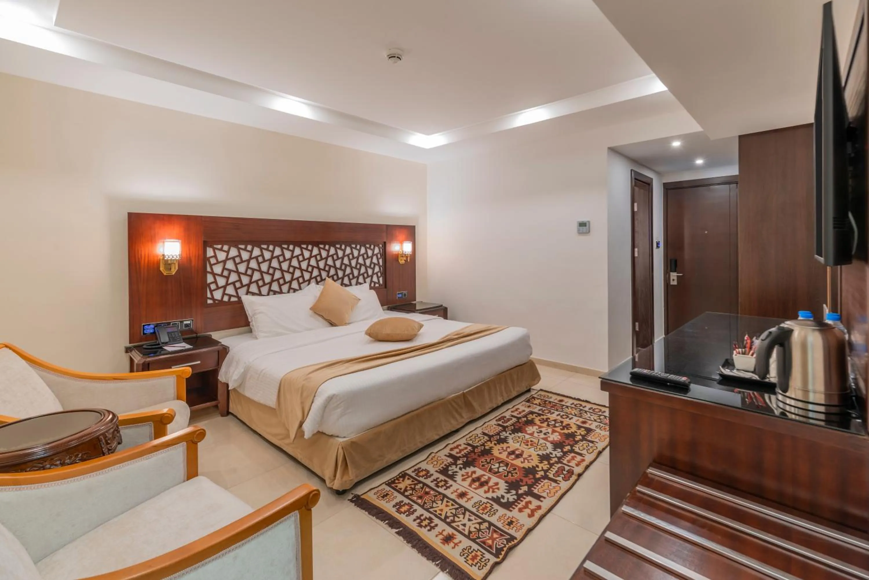 Bed in Petra Elite Hotel