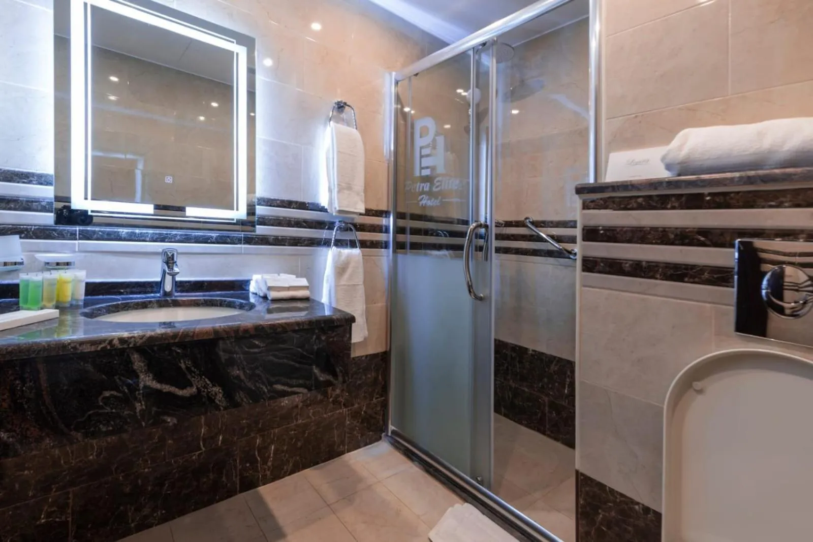 Shower in Petra Elite Hotel