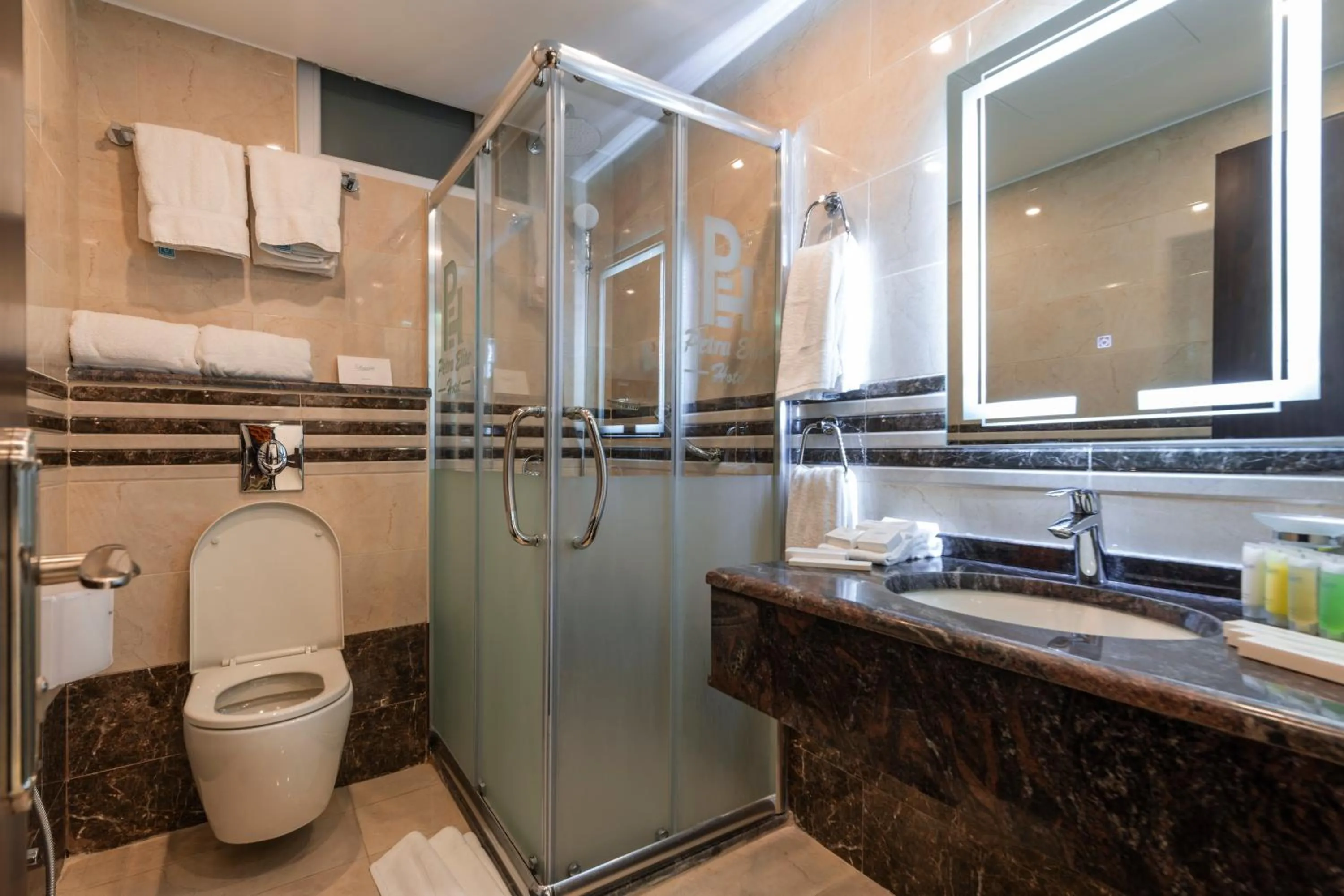 Shower in Petra Elite Hotel