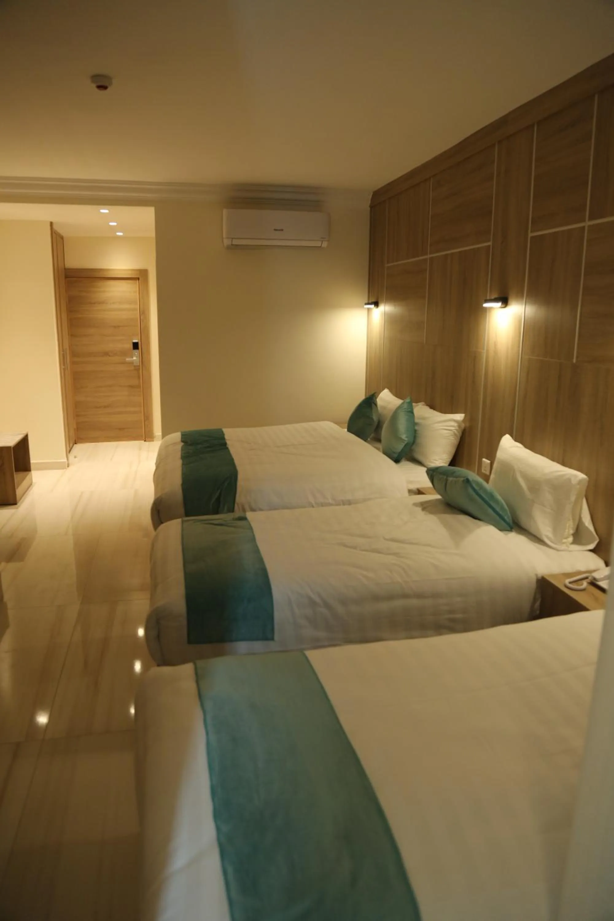 Bed in Turquoise Hotel