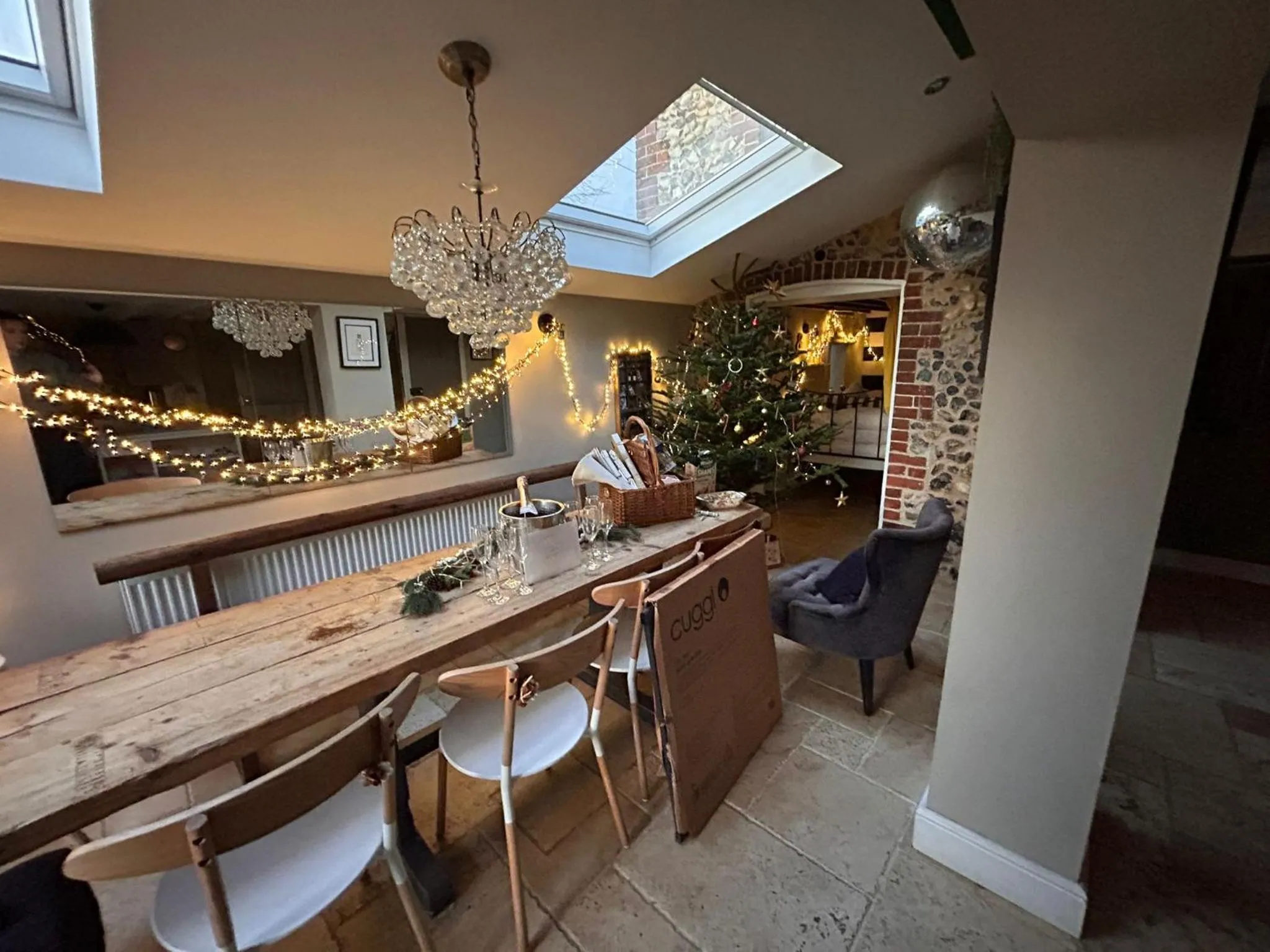 Dining area in Stone Cottage