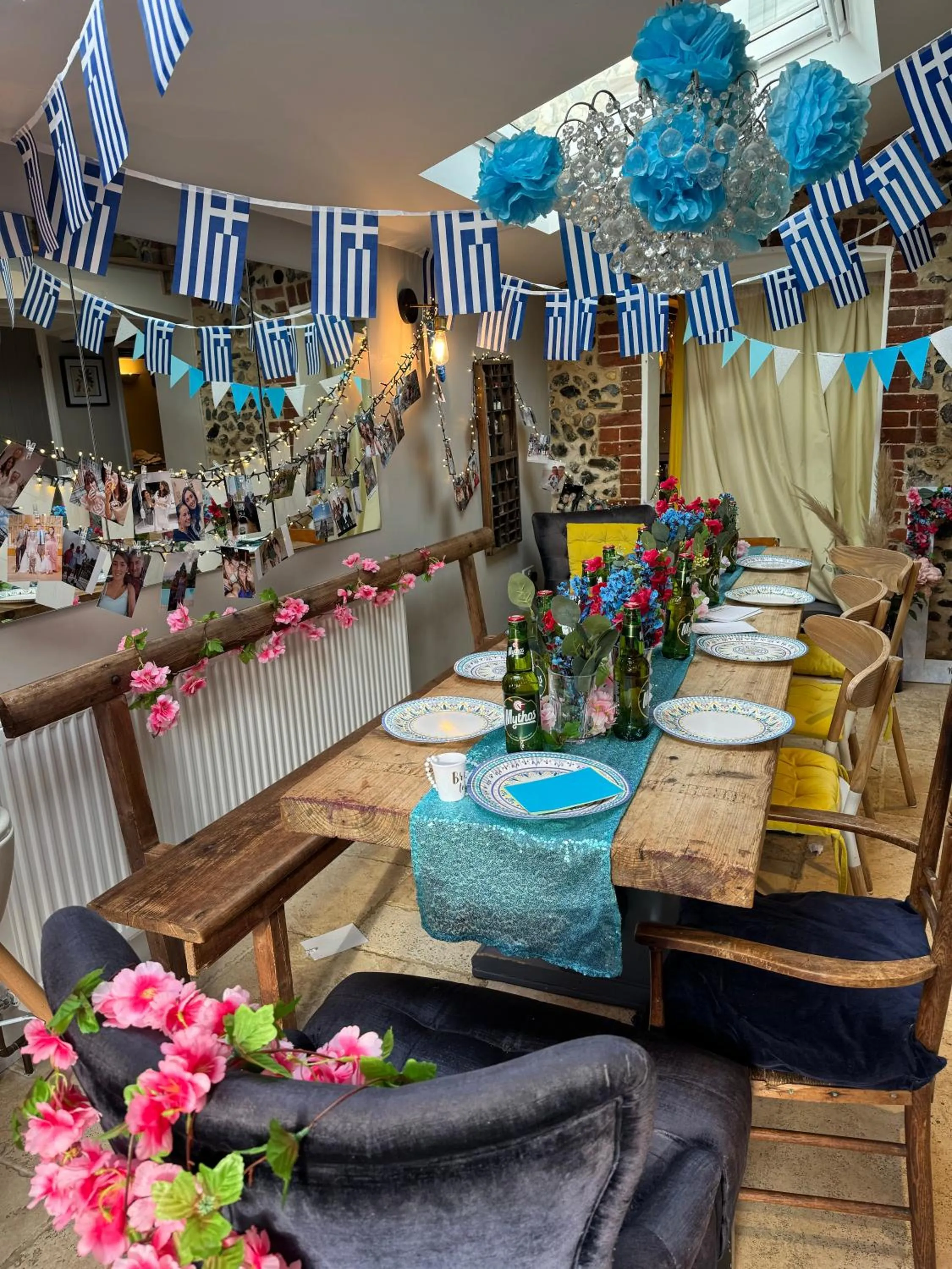 Seating area in Stone Cottage