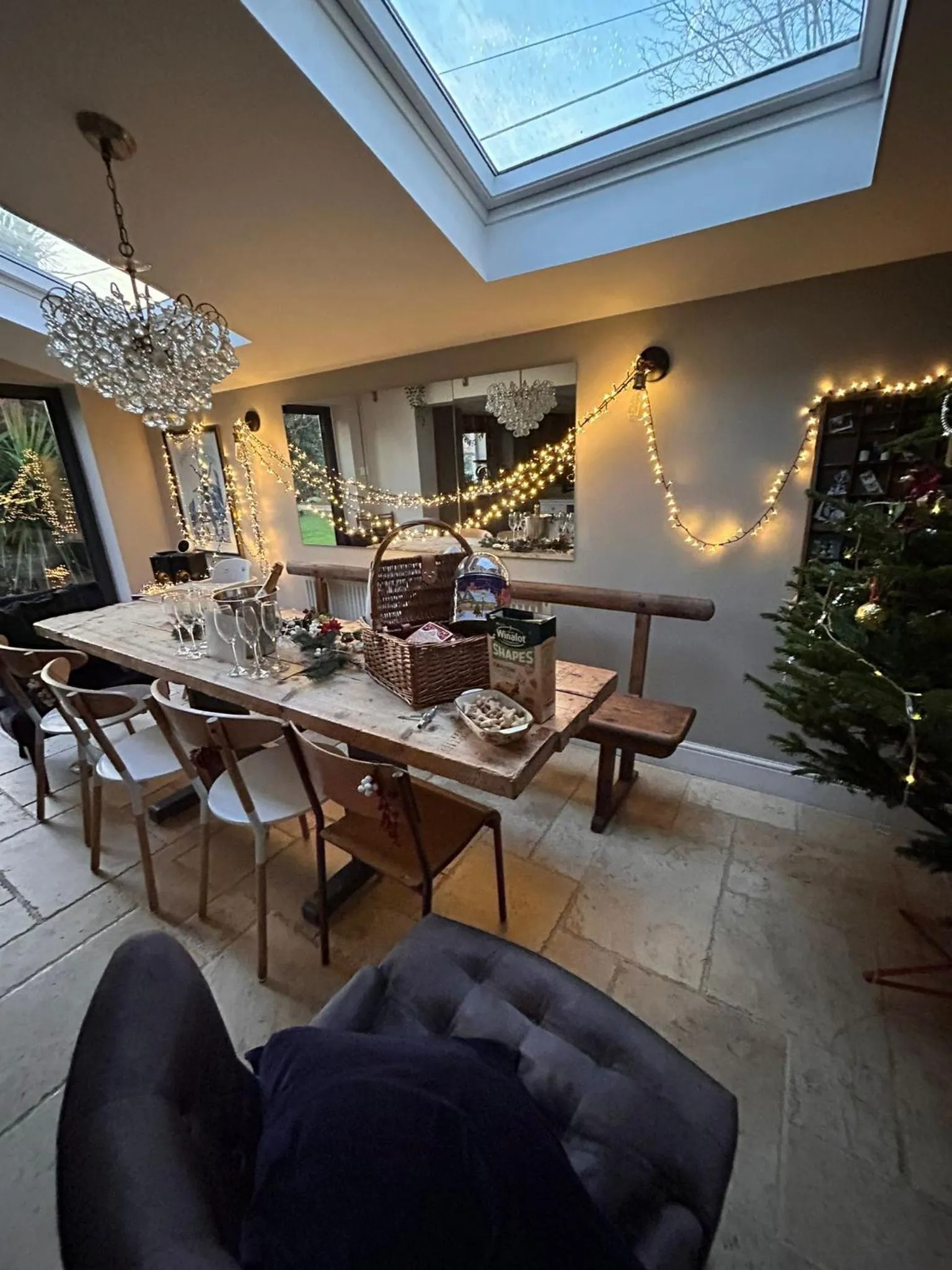 Dining area in Stone Cottage