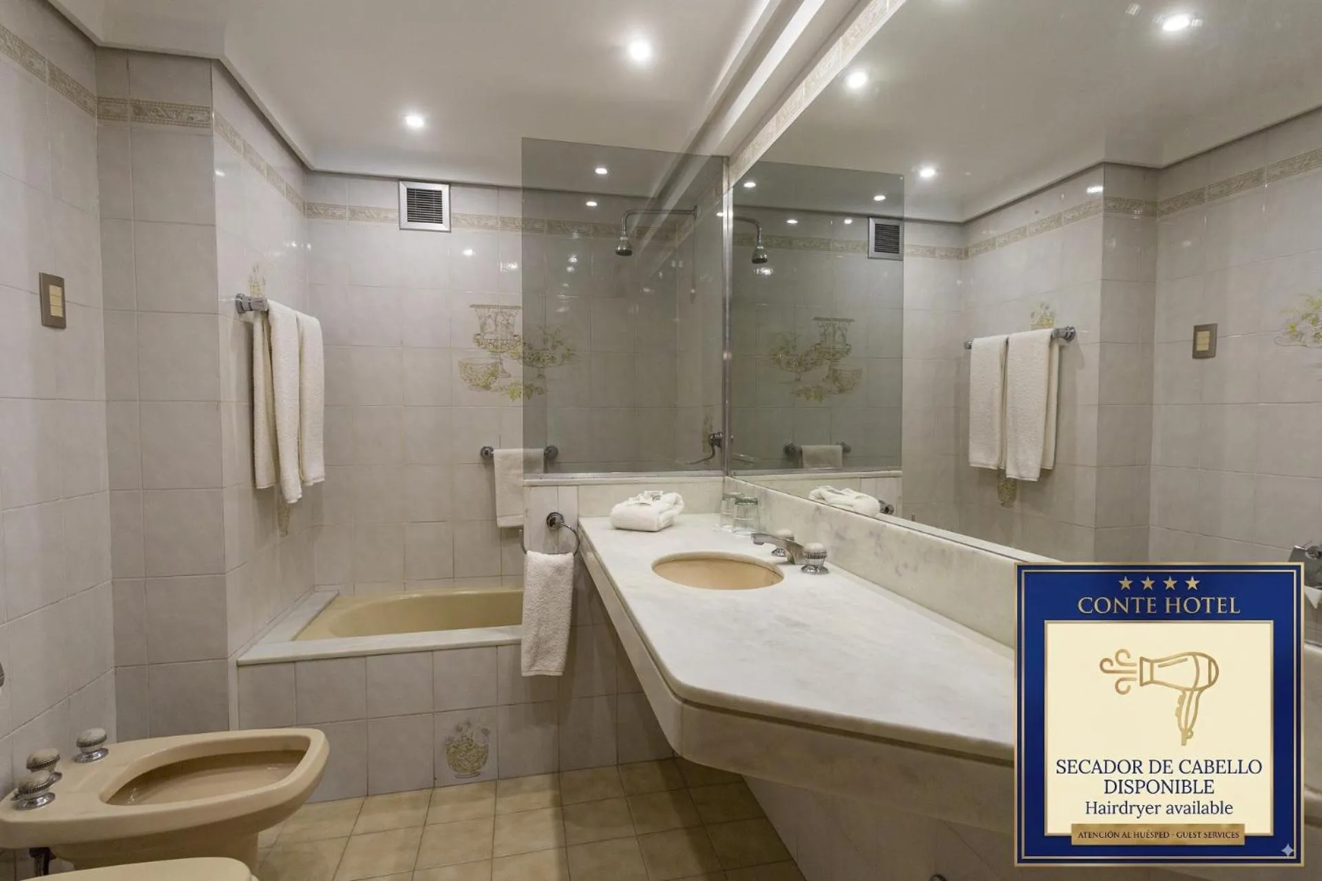 Shower in Hotel Conte