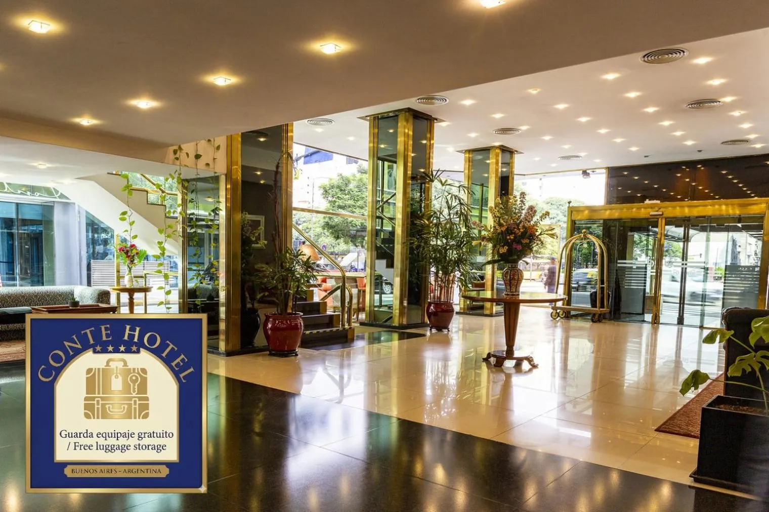 Lobby or reception in Hotel Conte