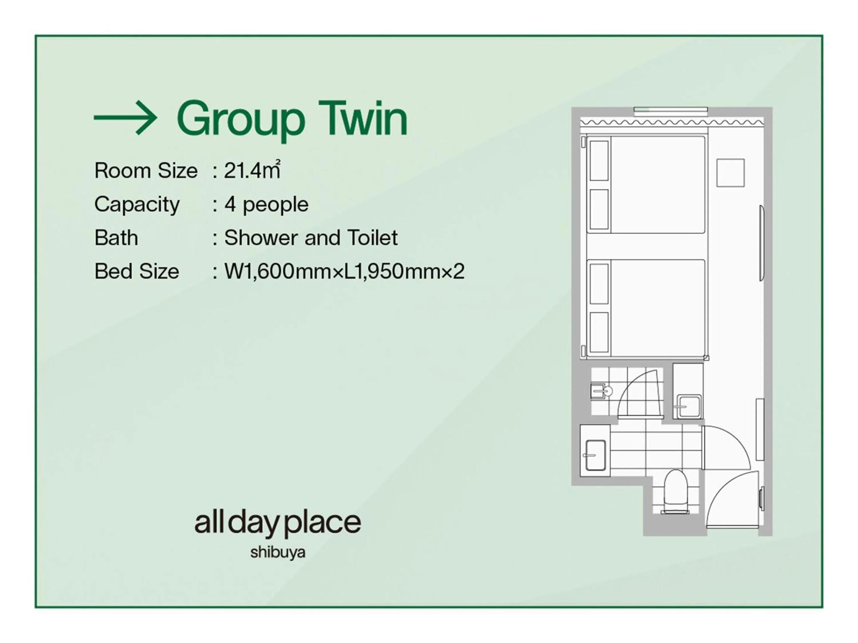 Floor plan in all day place shibuya