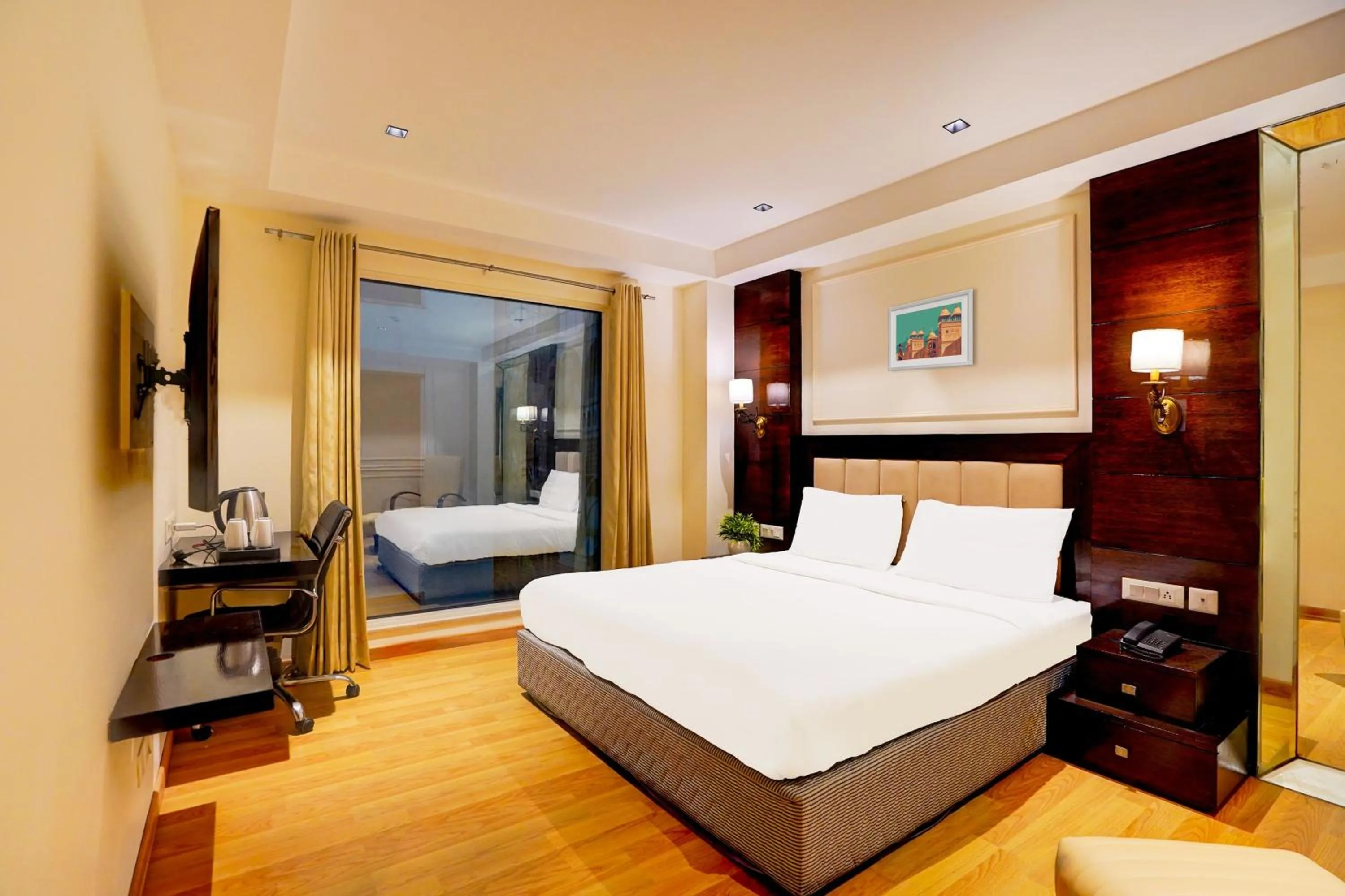 Bedroom, Bed in Palette South Delhi Formerly Imperial Villa