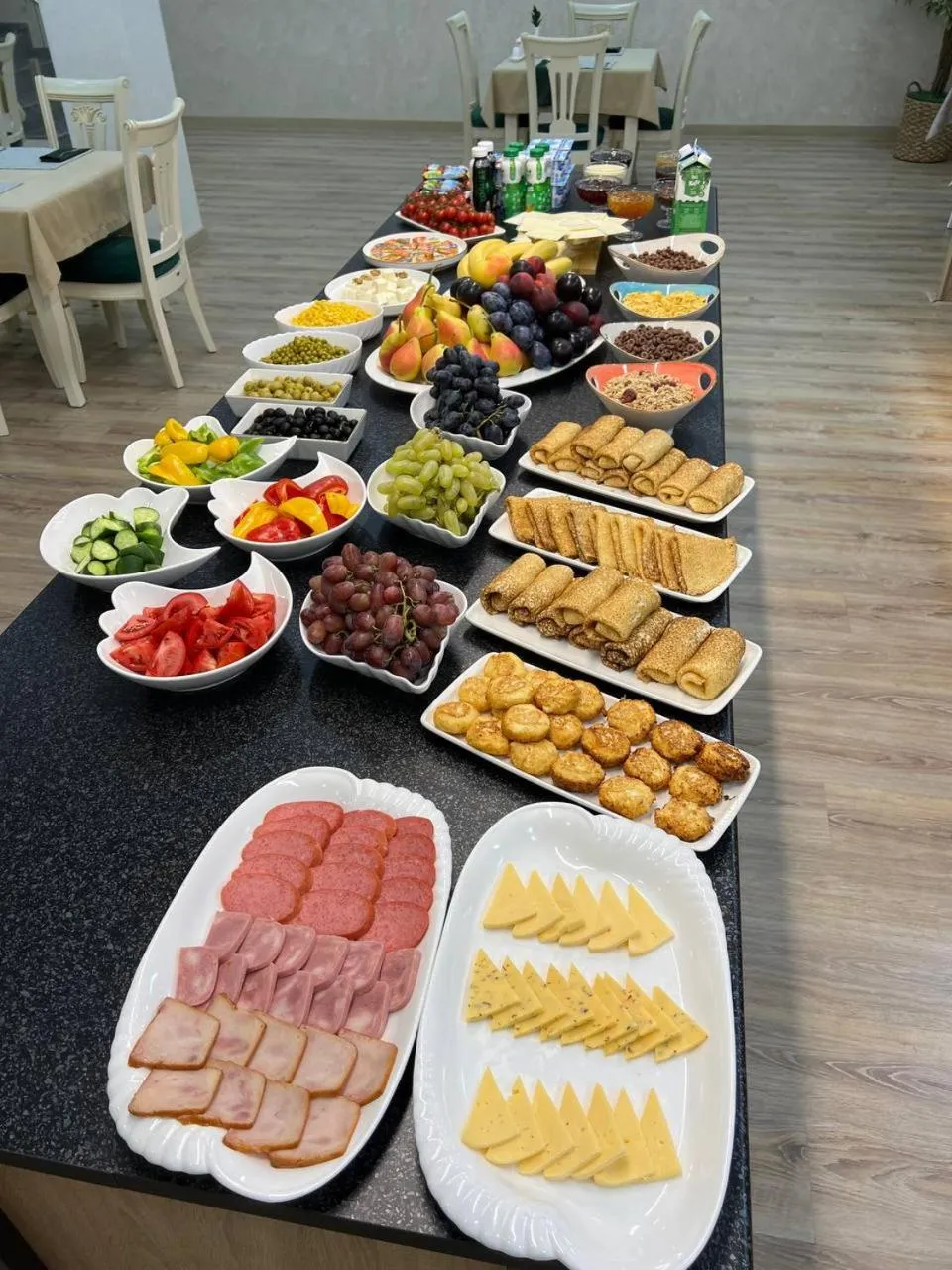 Buffet breakfast in al Madina Hotel Samarkand