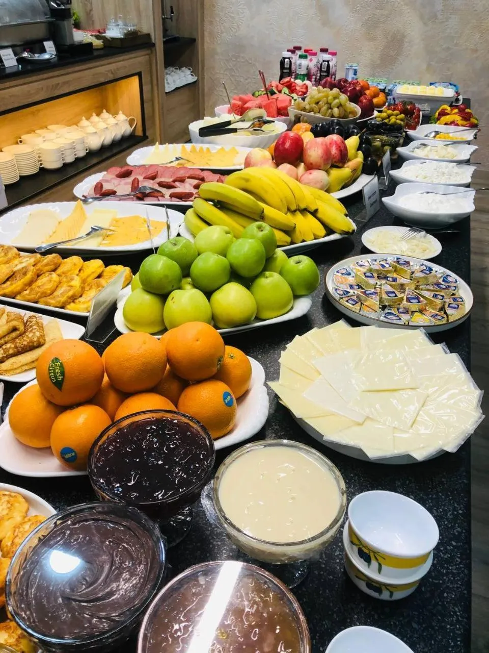 Buffet breakfast in al Madina Hotel Samarkand