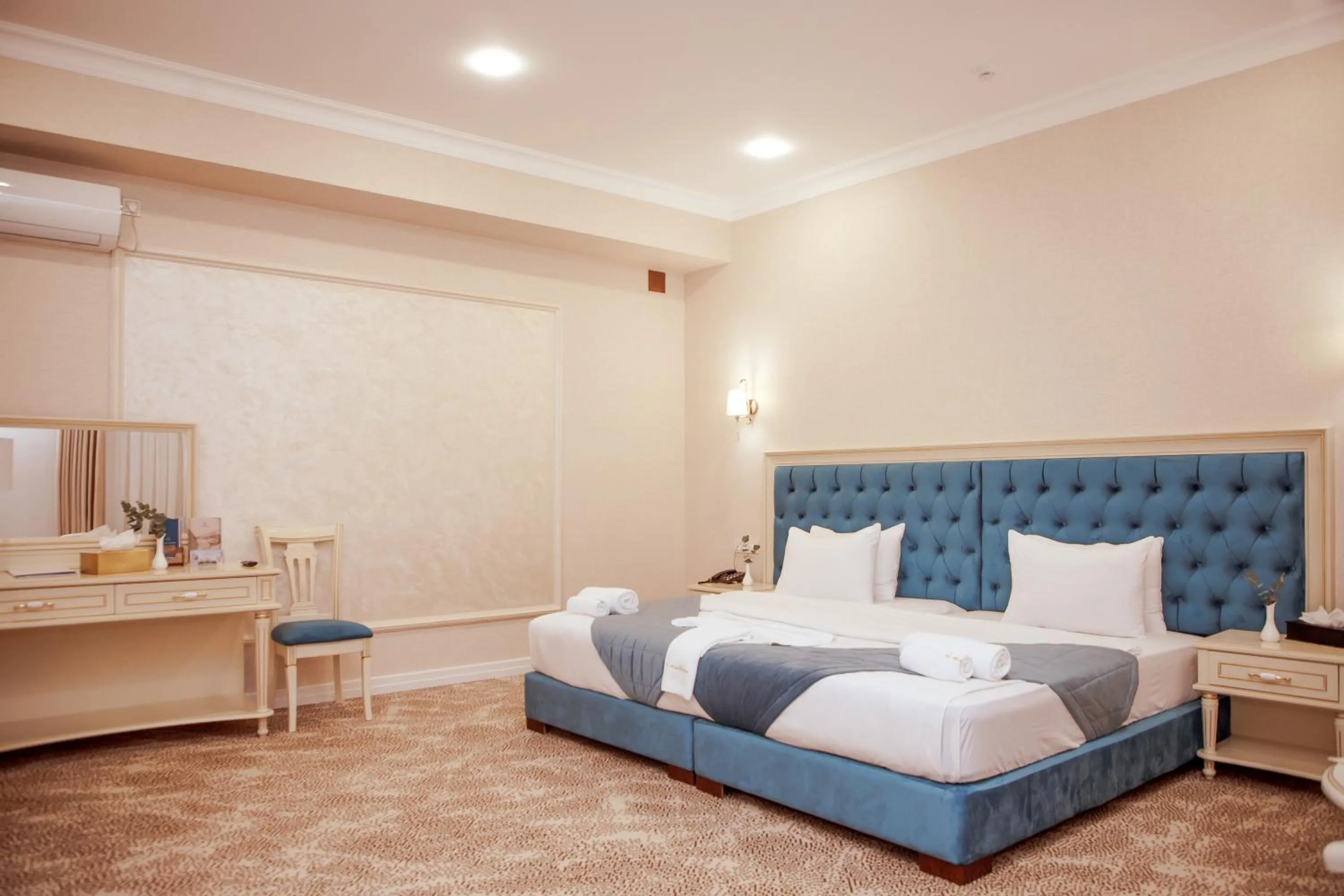 Bed in al Madina Hotel Samarkand