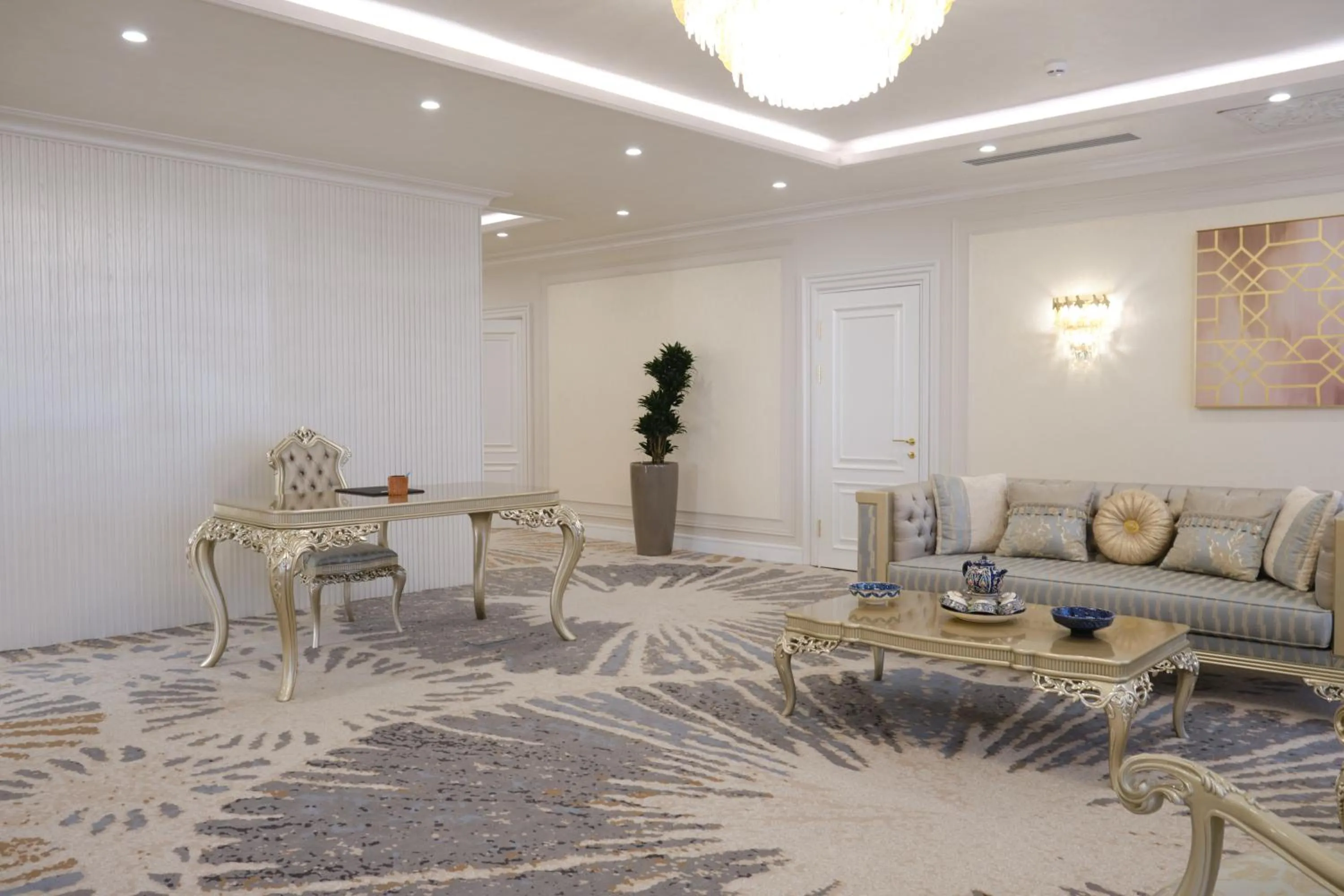 Living room in Farovon Khiva Hotel