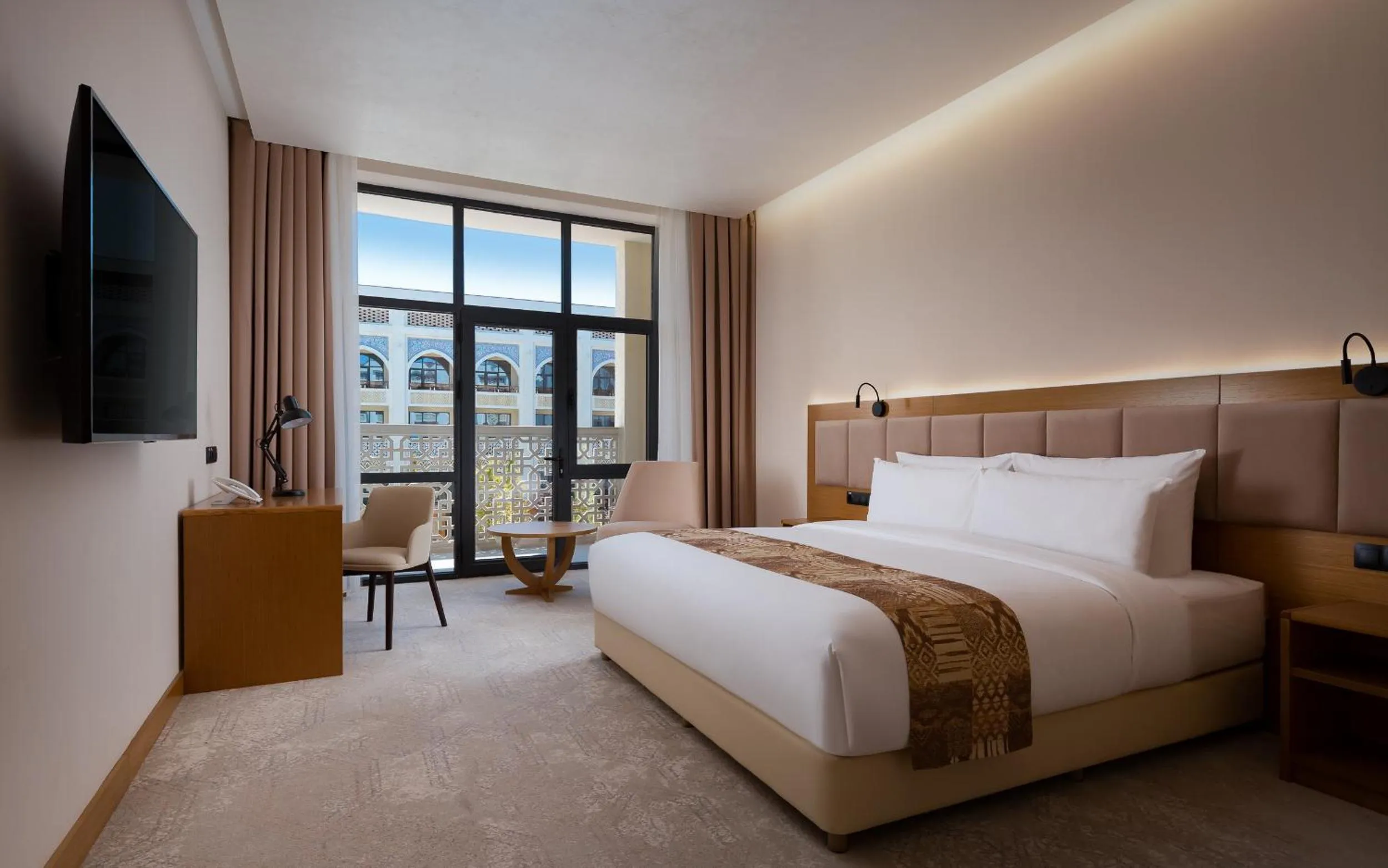 Photo of the whole room, Bed in Farovon Khiva Hotel