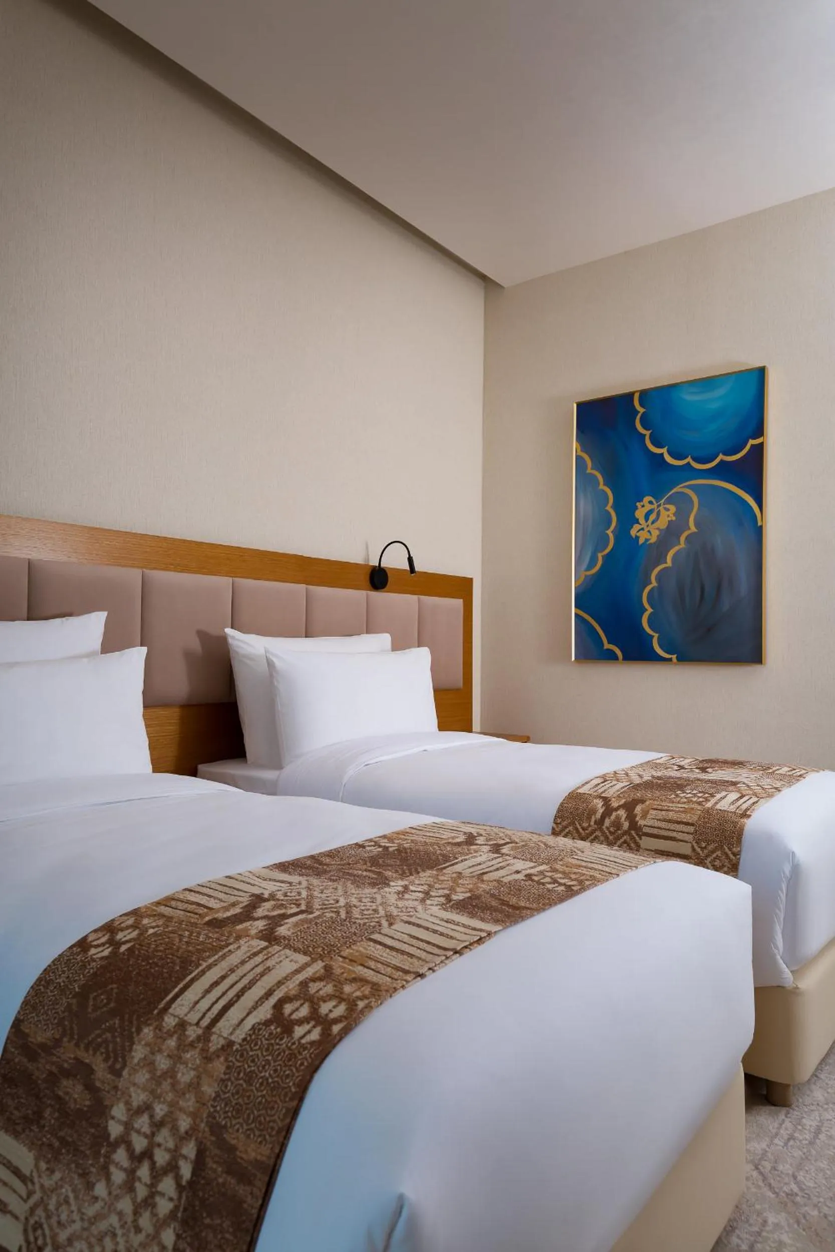 TV and multimedia, Bed in Farovon Khiva Hotel