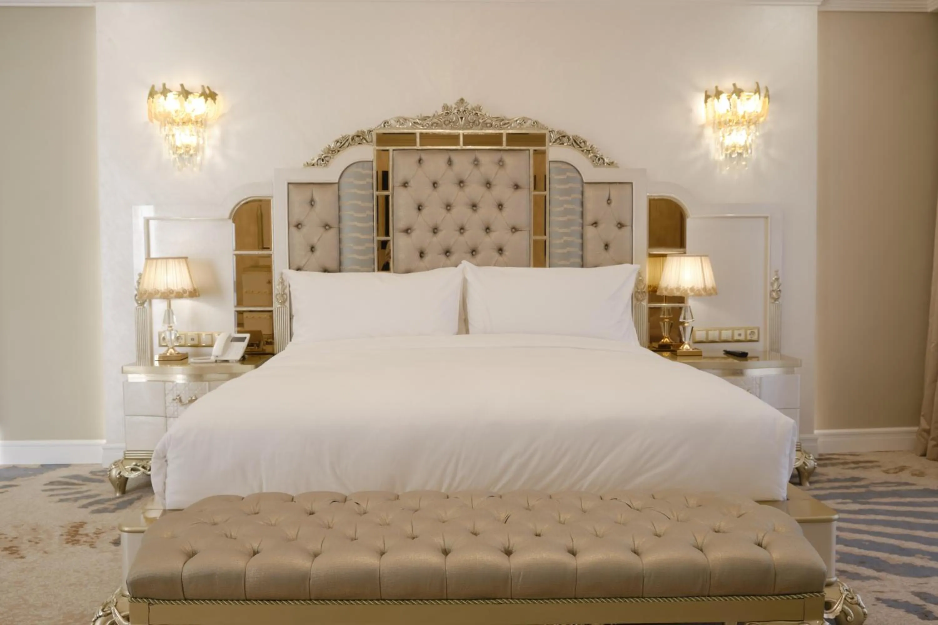 Bedroom, Bed in Farovon Khiva Hotel