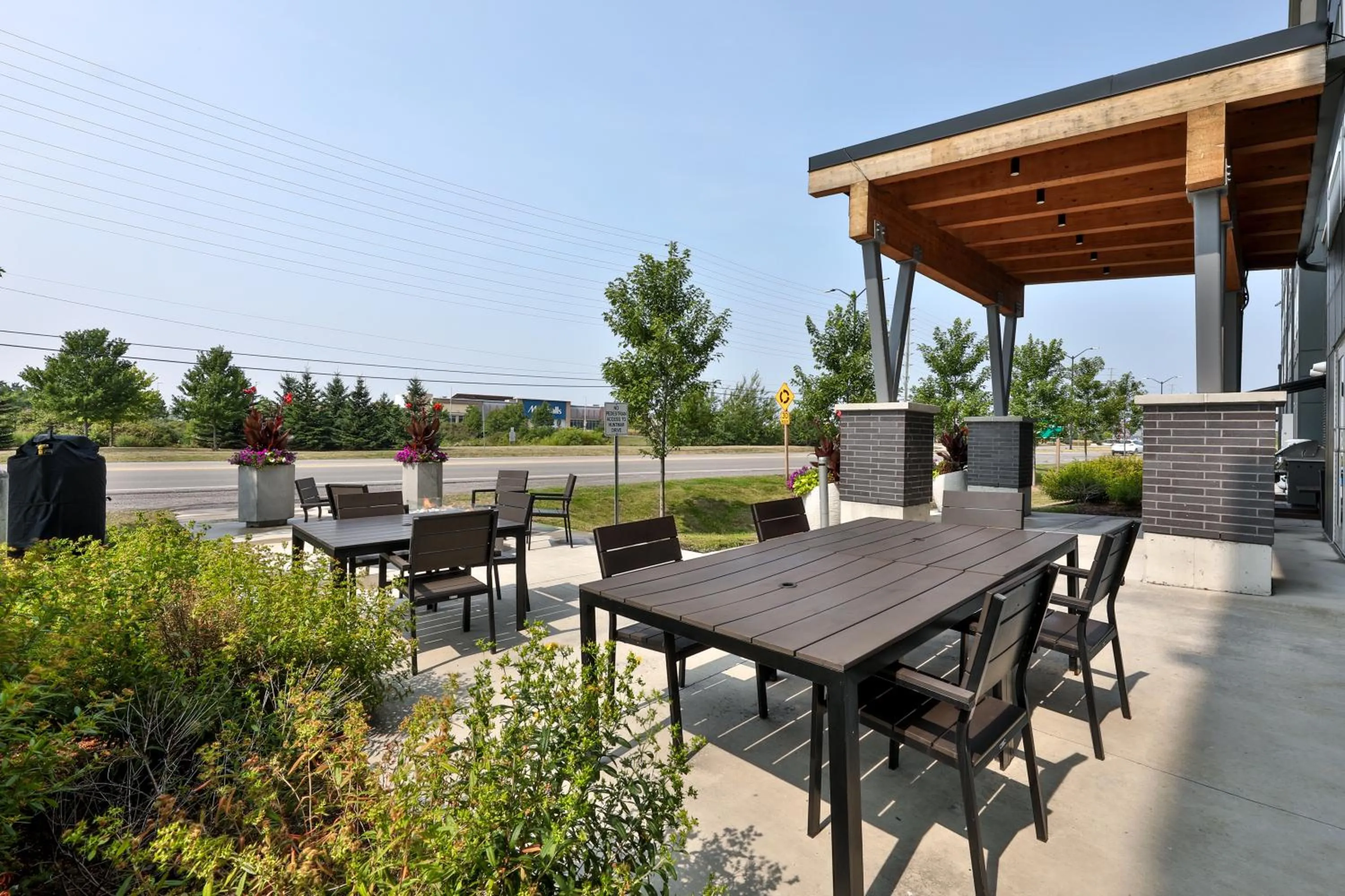 fireplace in Microtel Inn & Suites by Wyndham Kanata Ottawa West
