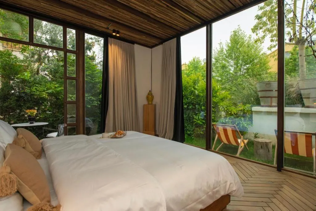 Patio, Bed in To Be Social House