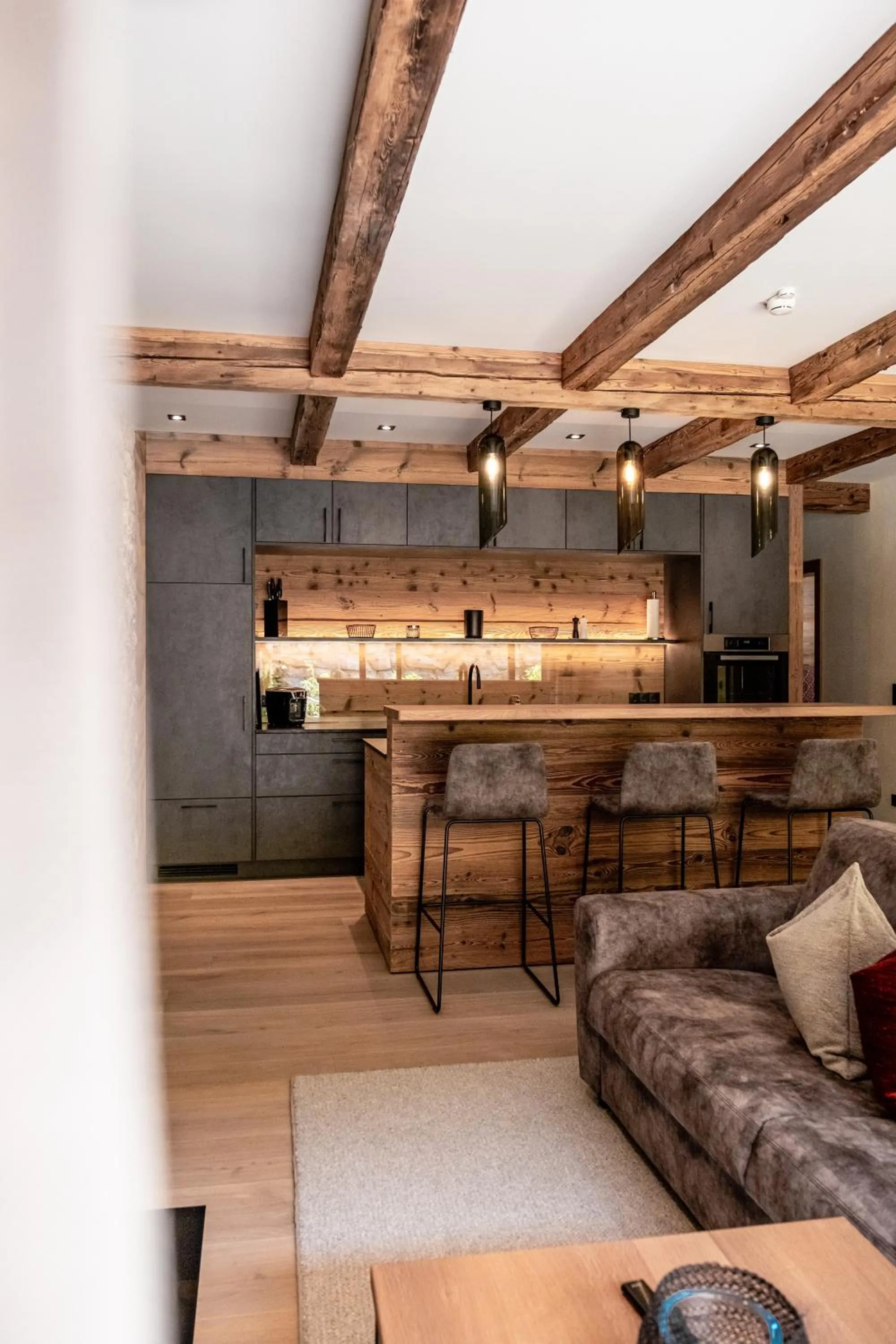 Kitchen or kitchenette in Natursinn Mountainchalets