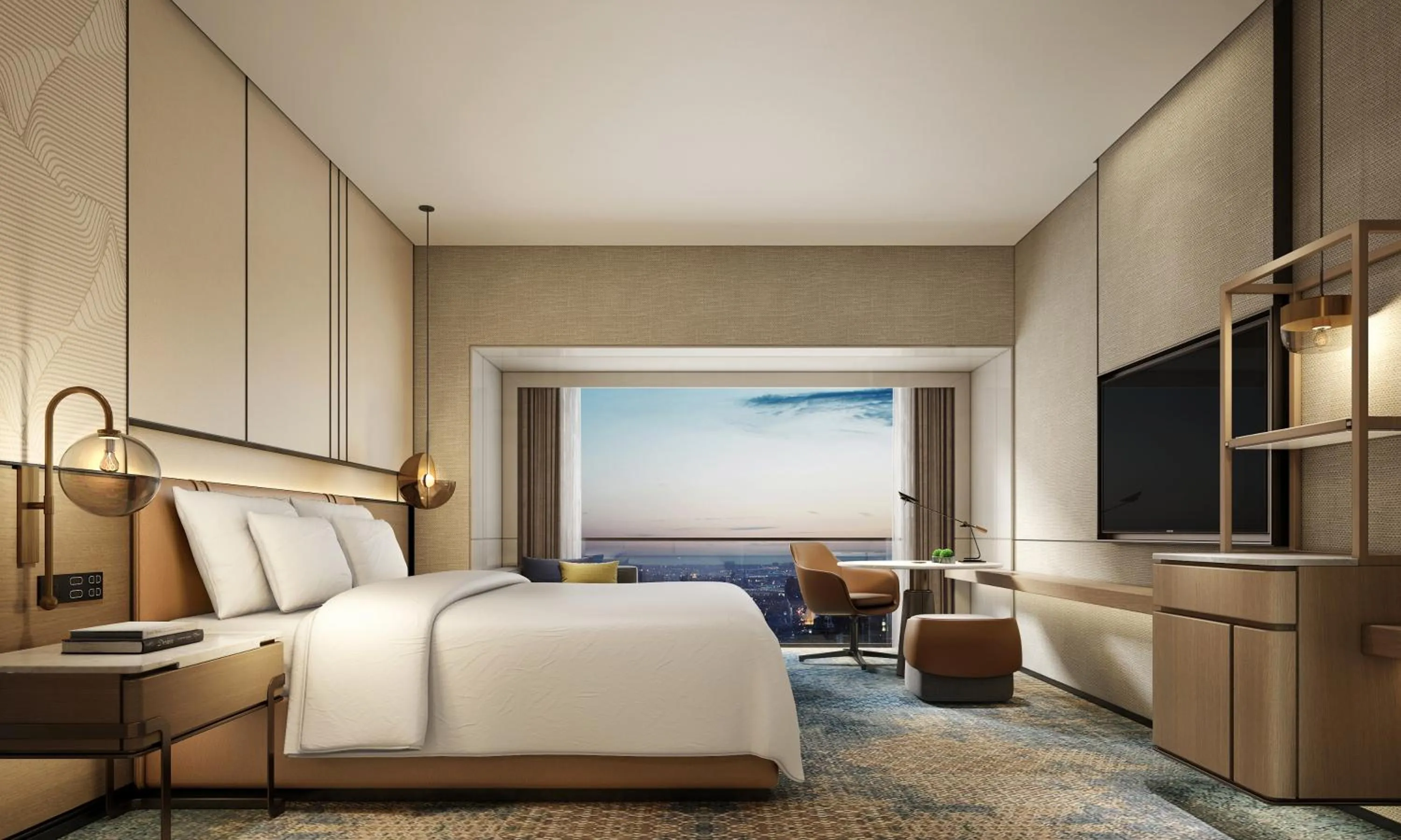 Photo of the whole room, Bed in Crowne Plaza Hohhot City Center