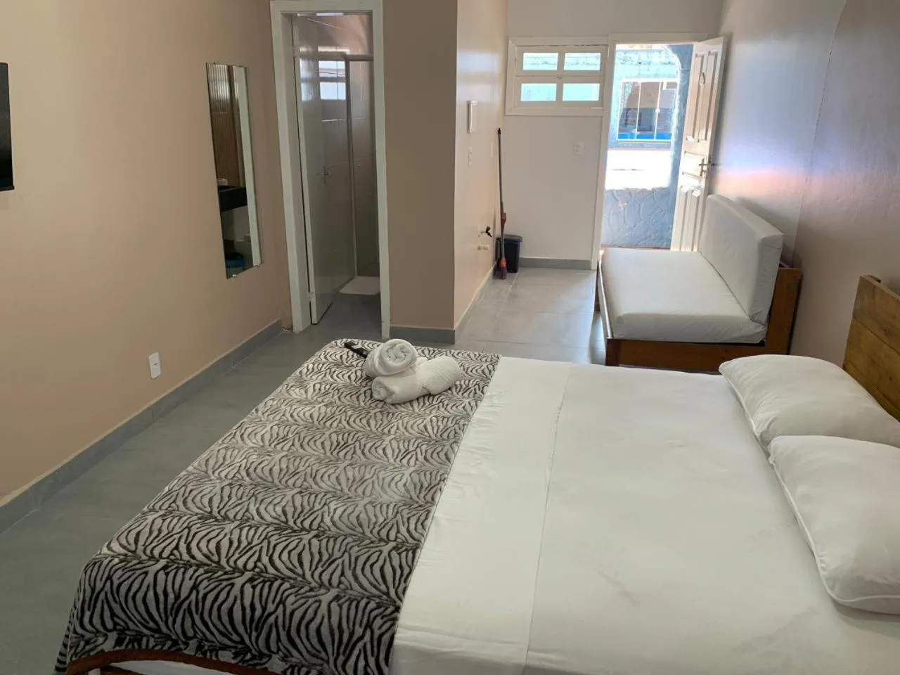 Bed in Pousada Portal da Praia