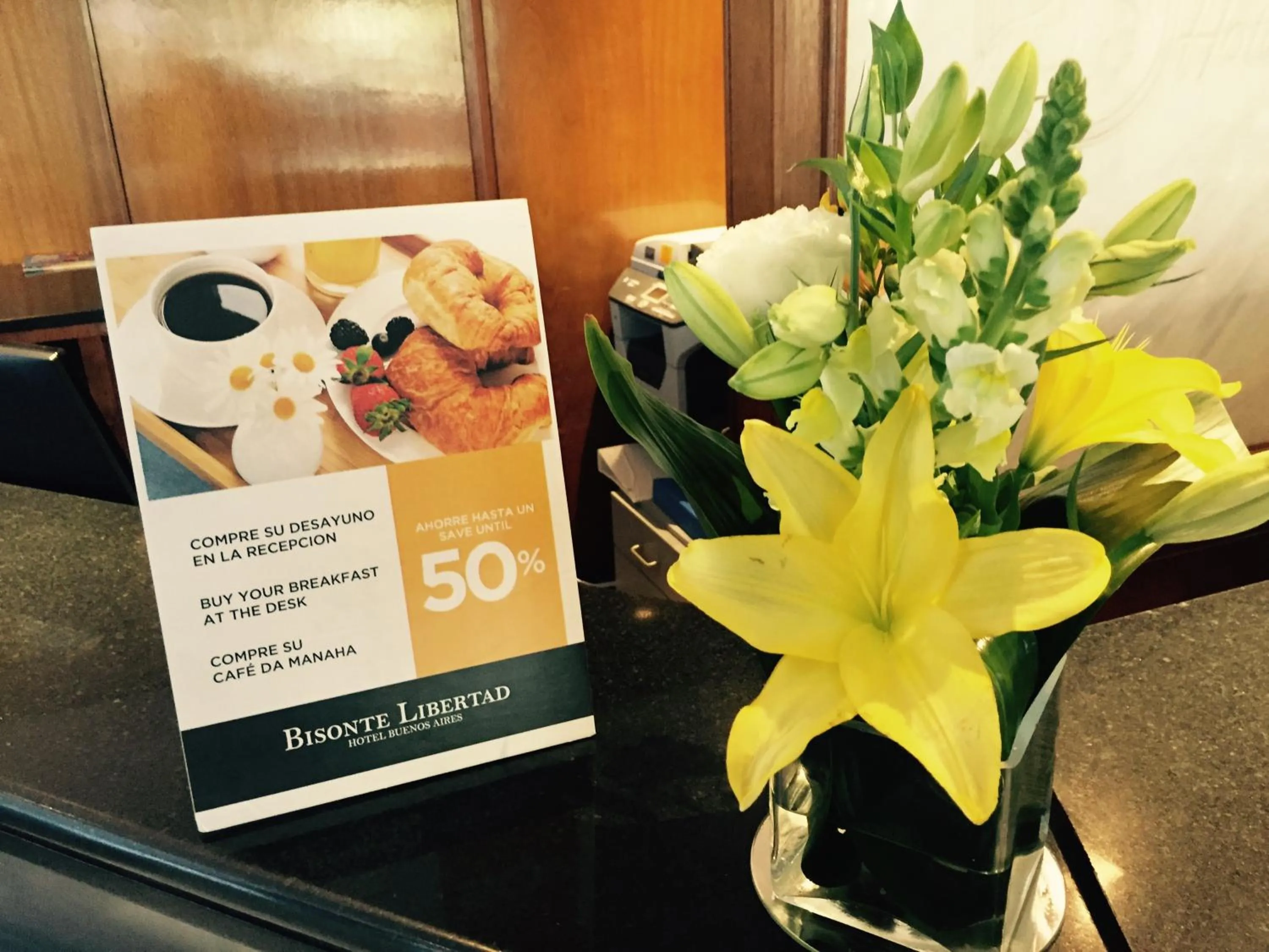 American breakfast in Bisonte Libertad