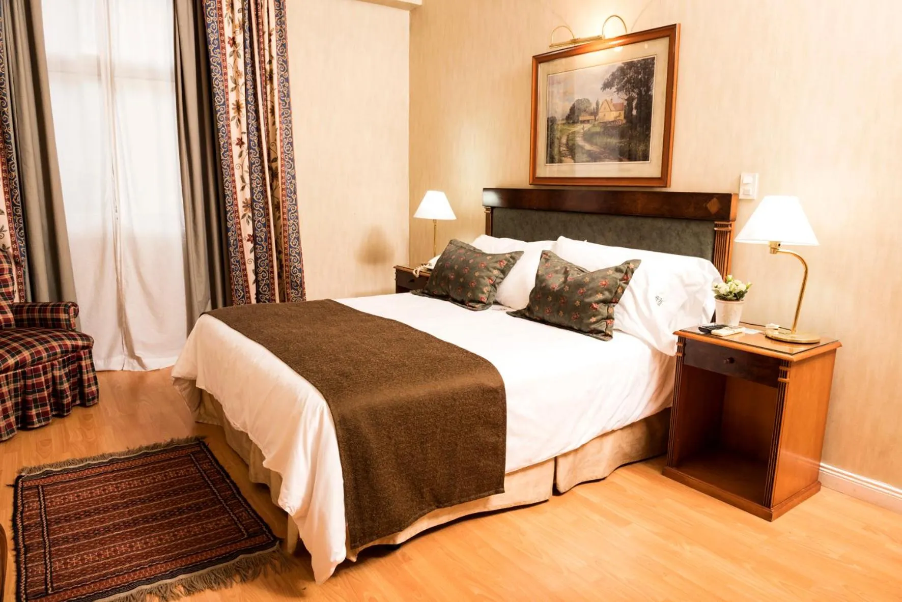 Bed in Mayflower Suites