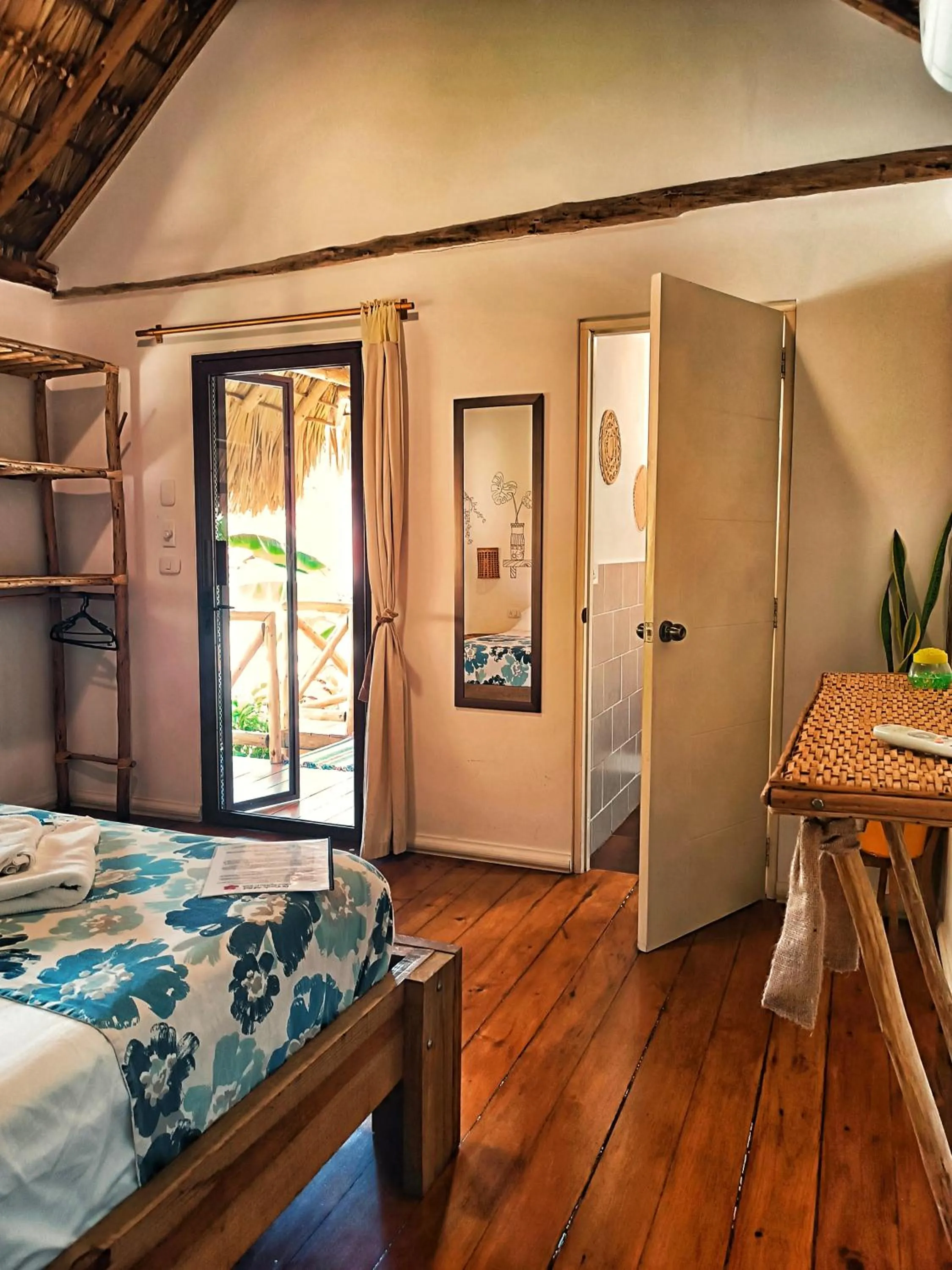 Bed in Hotel Cabañas Puesta del Sol