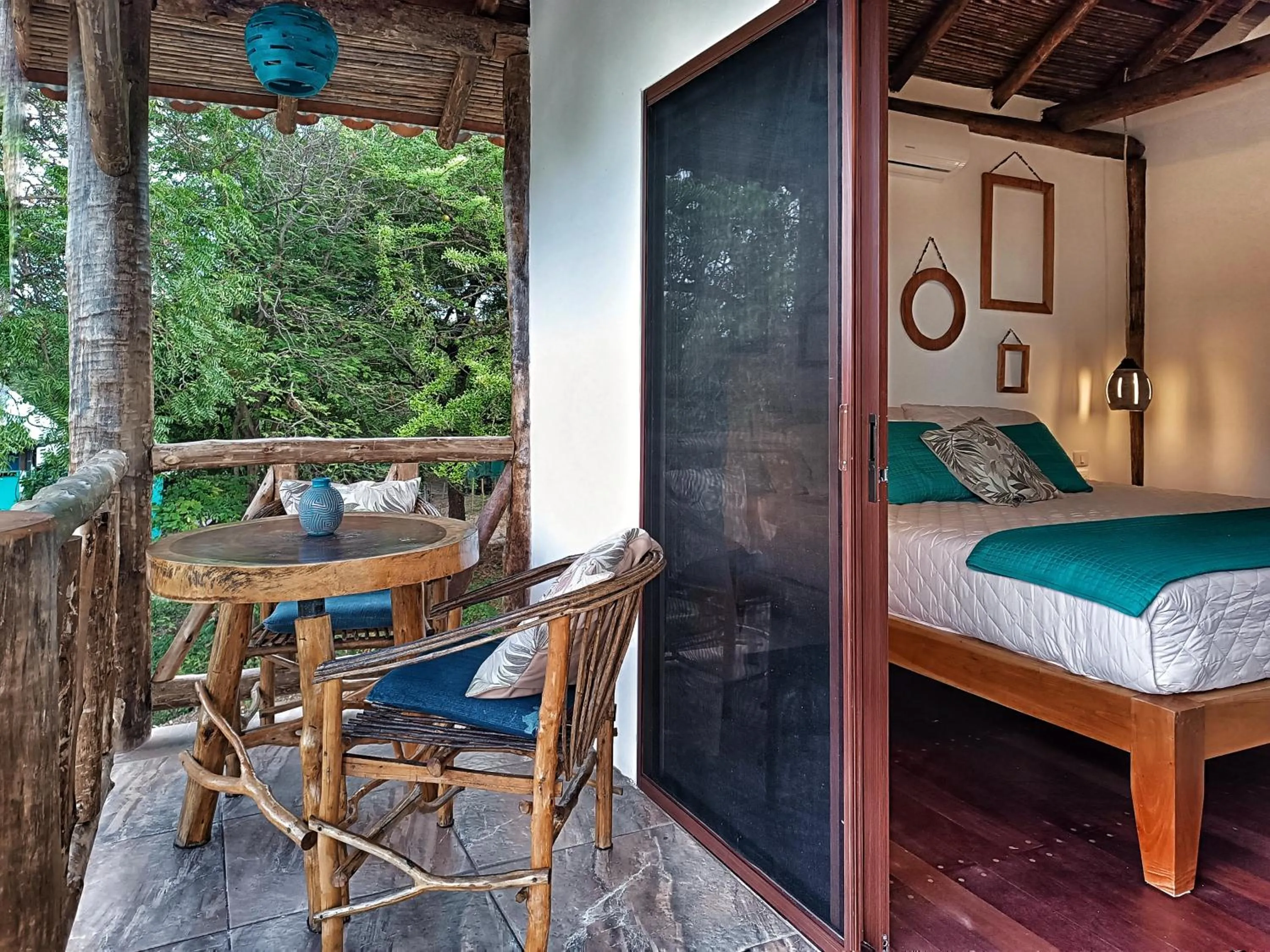 Bed in Hotel Cabañas Puesta del Sol