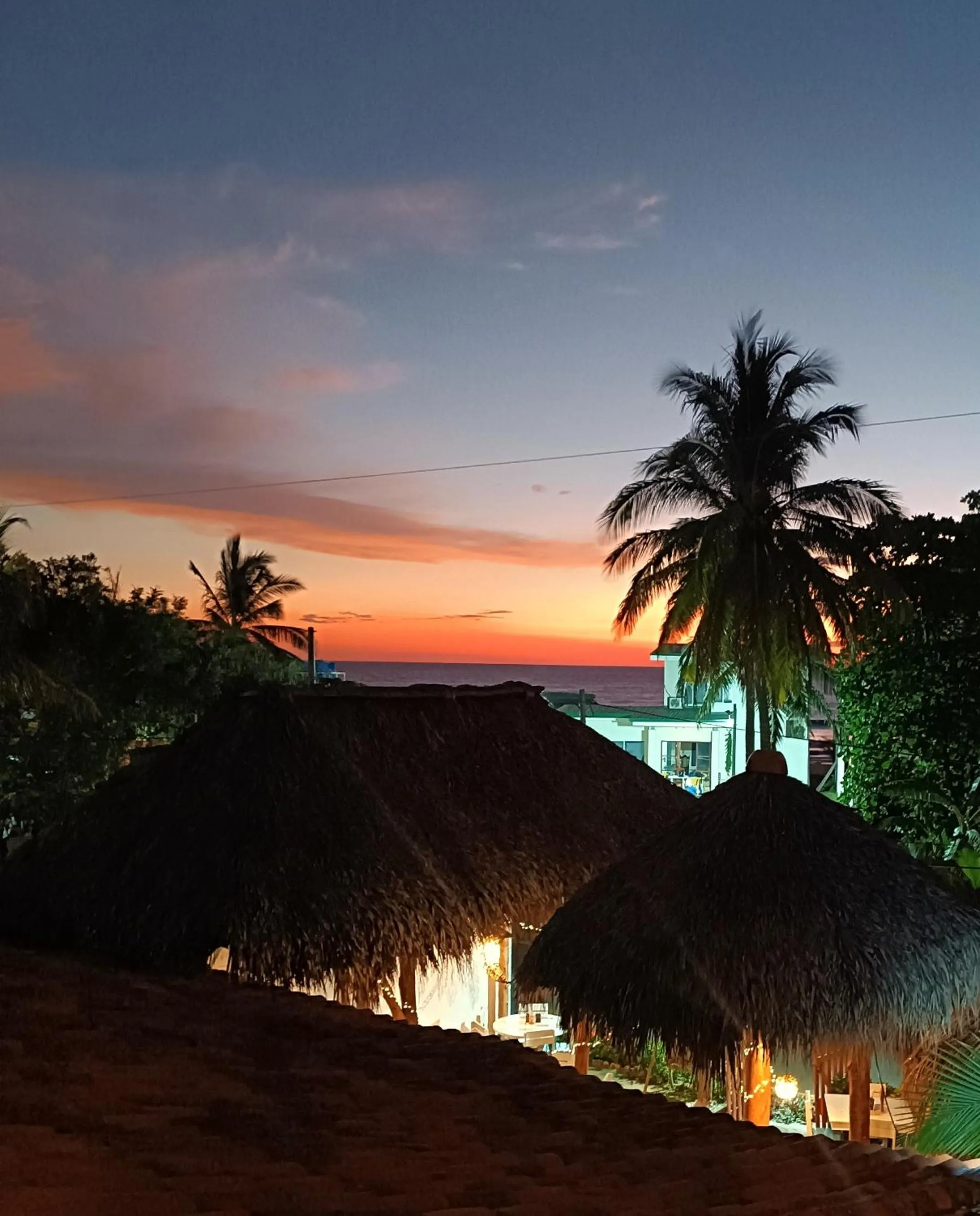 Sea view in Hotel Cabañas Puesta del Sol