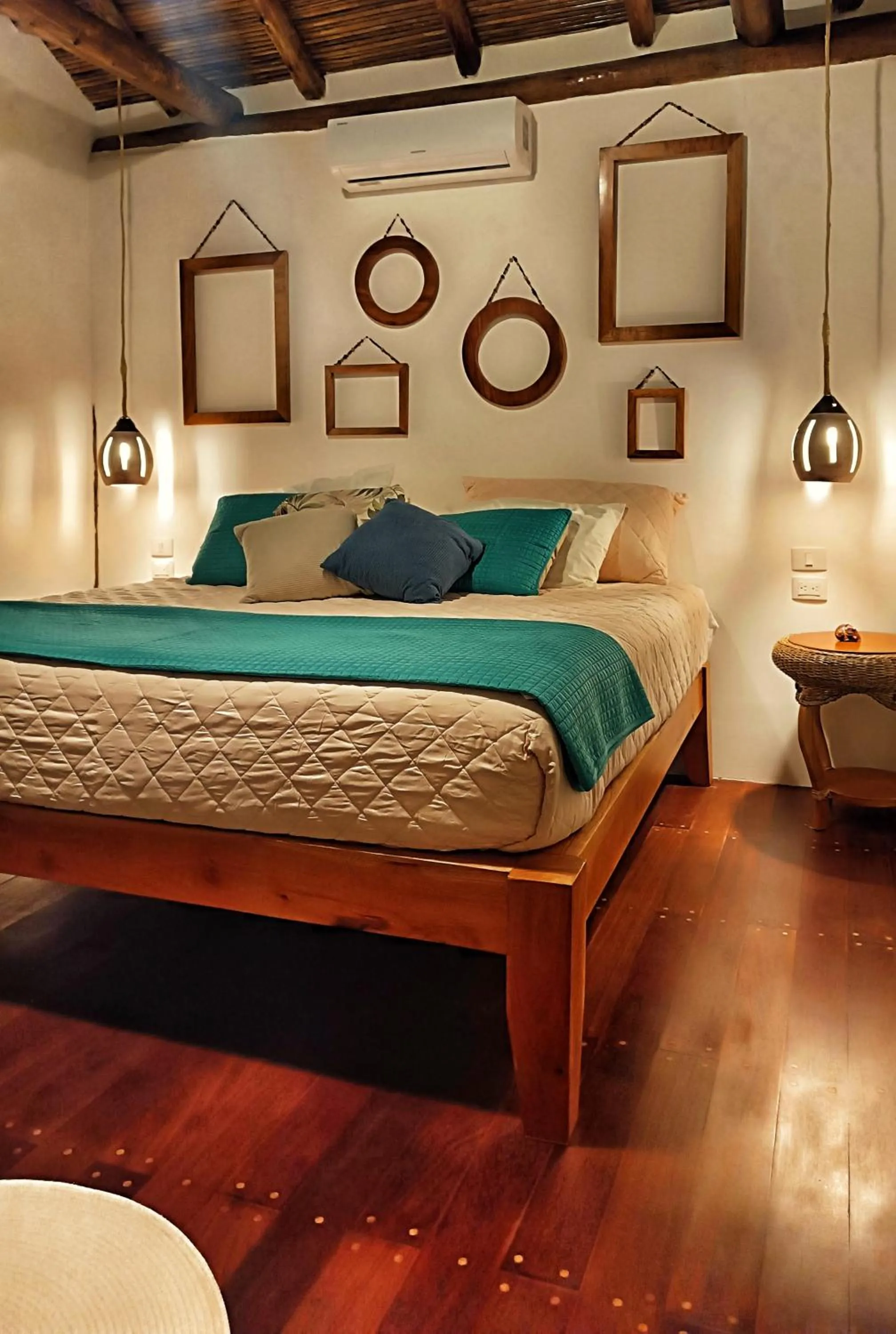 Bed in Hotel Cabañas Puesta del Sol