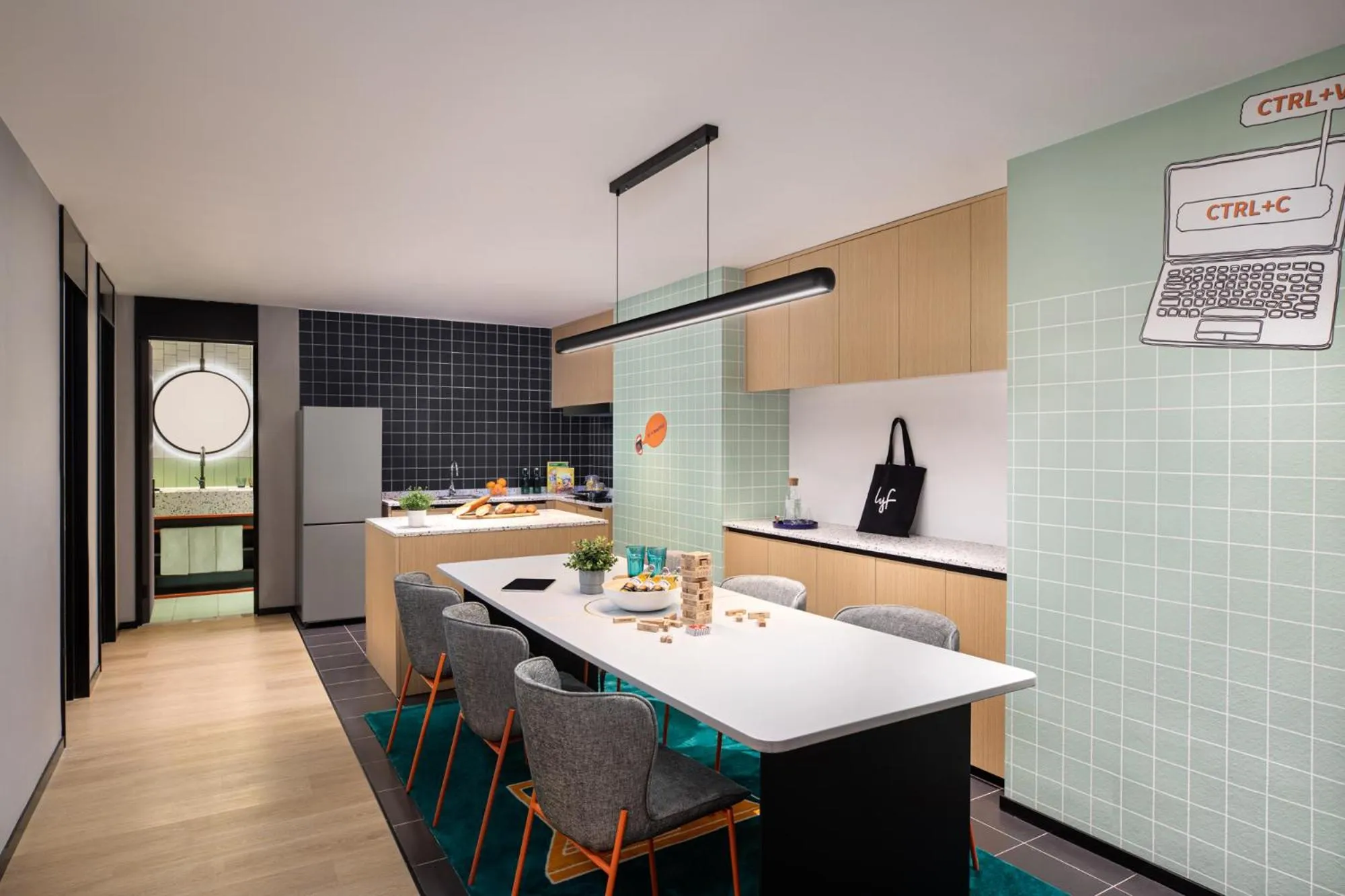 Dining area in lyf Mid-Town Hangzhou