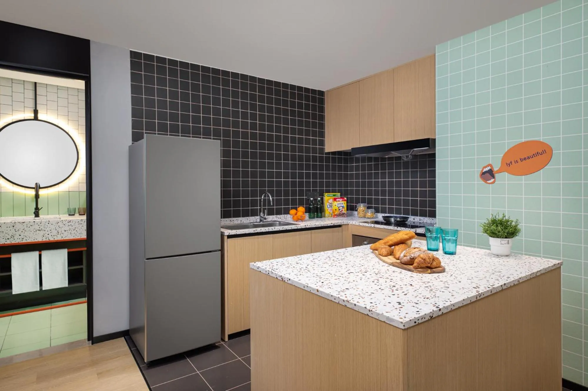 Kitchen or kitchenette in lyf Mid-Town Hangzhou