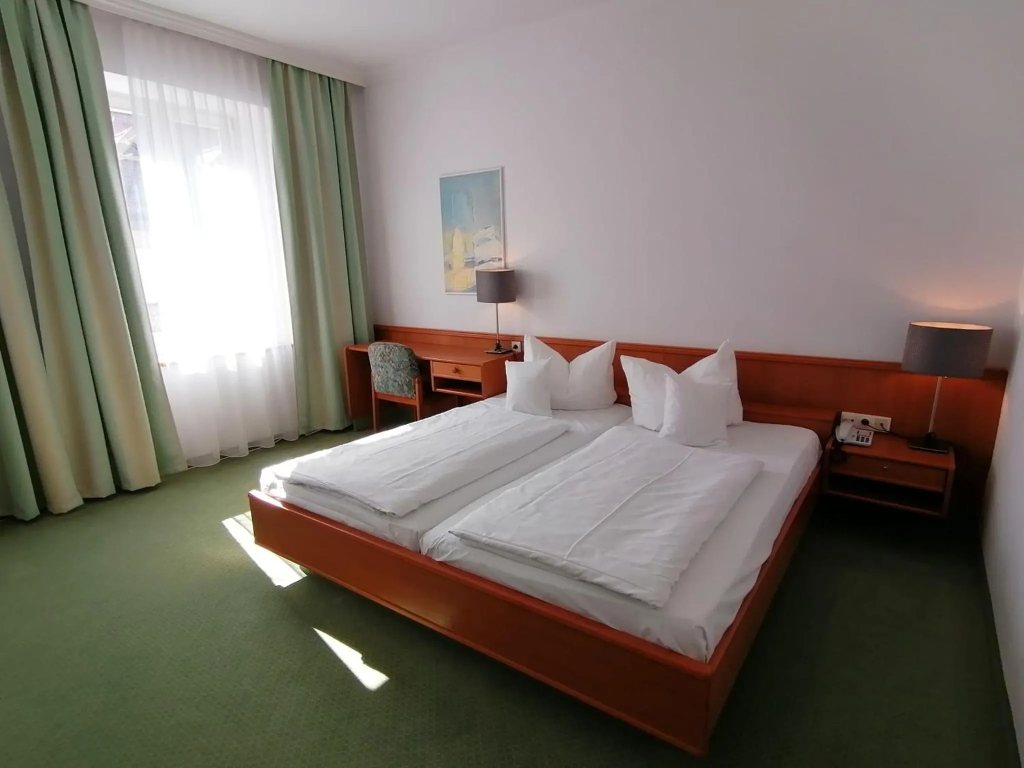 Bed in Hotel Wendelstein