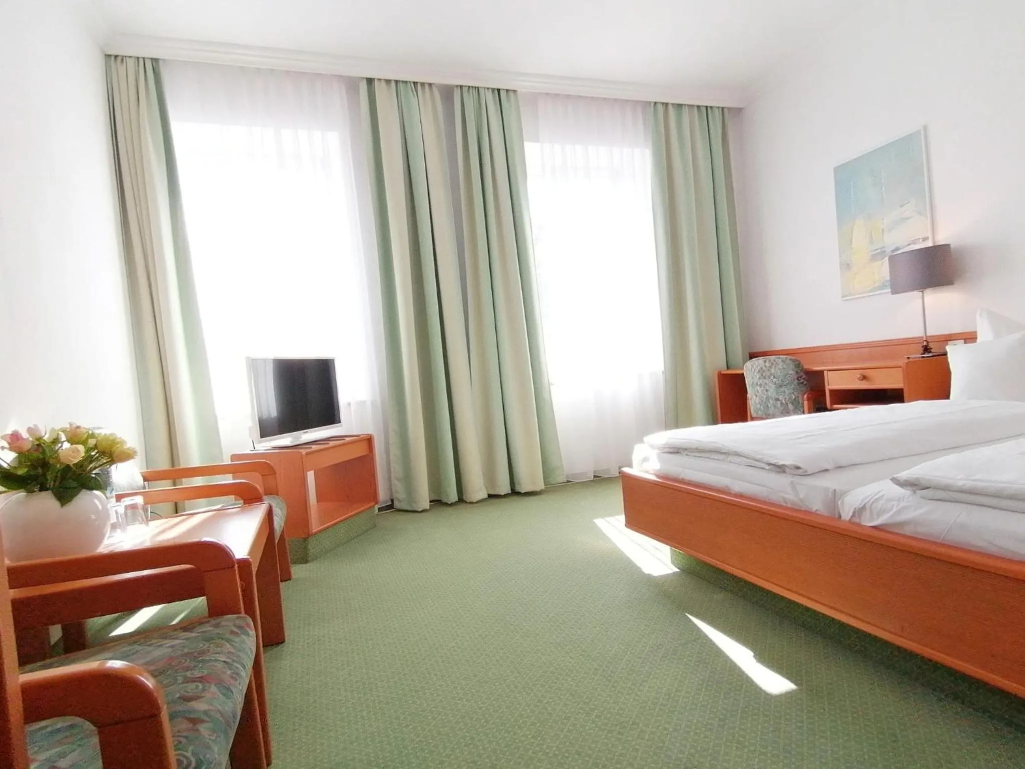 Bed in Hotel Wendelstein