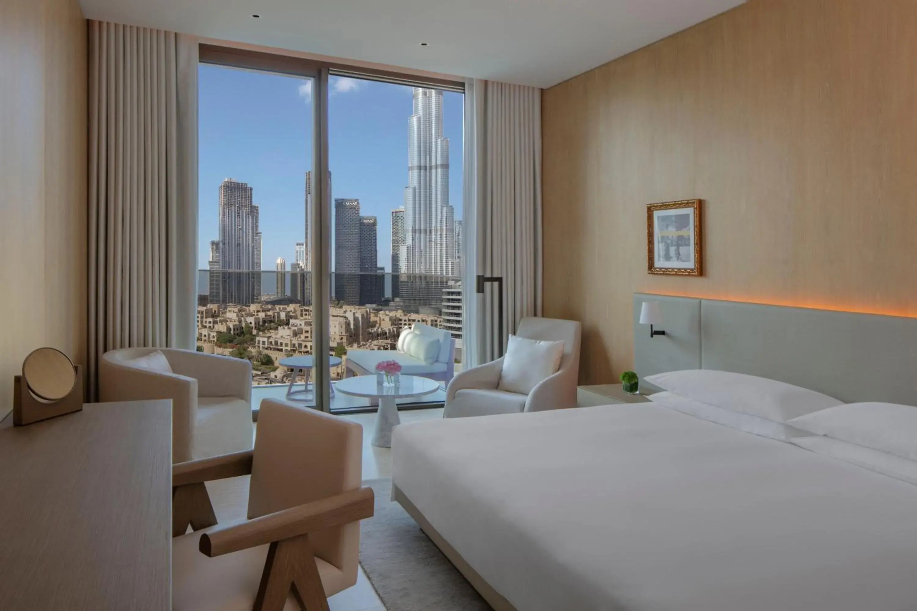 Deluxe King Room with Balcony and Burj Khalifa View in The Dubai EDITION Deluxe King Room with Balcony and Burj Khalifa View in The Dubai EDITION
