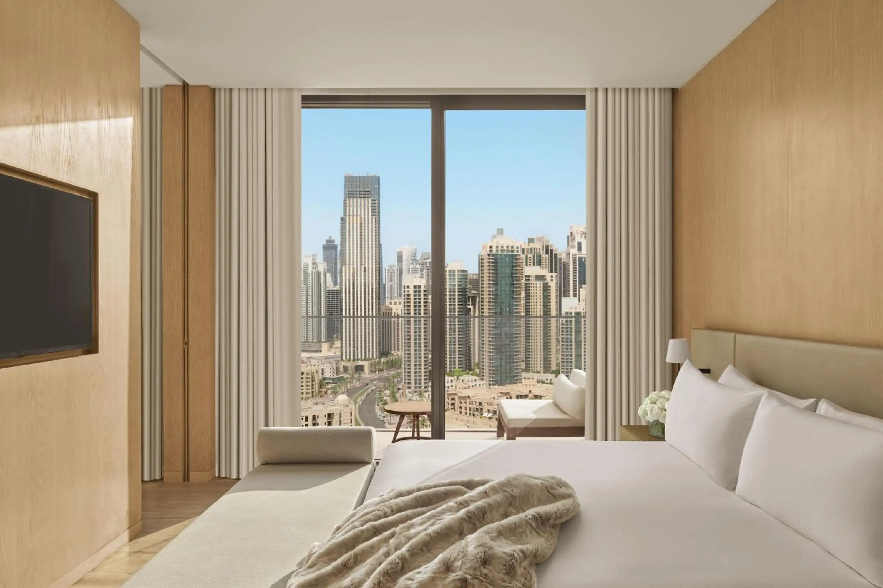 One-Bedroom Deluxe King Suite with Balcony and Burj Khalifa View in The Dubai EDITION One-Bedroom Deluxe King Suite with Balcony and Burj Khalifa View in The Dubai EDITION