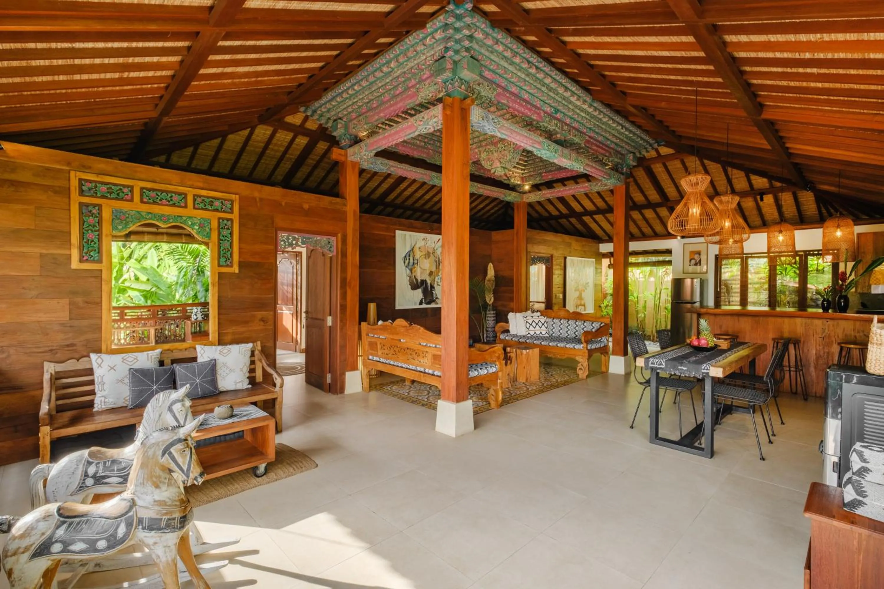 Living room in Villa Asrava Ubud