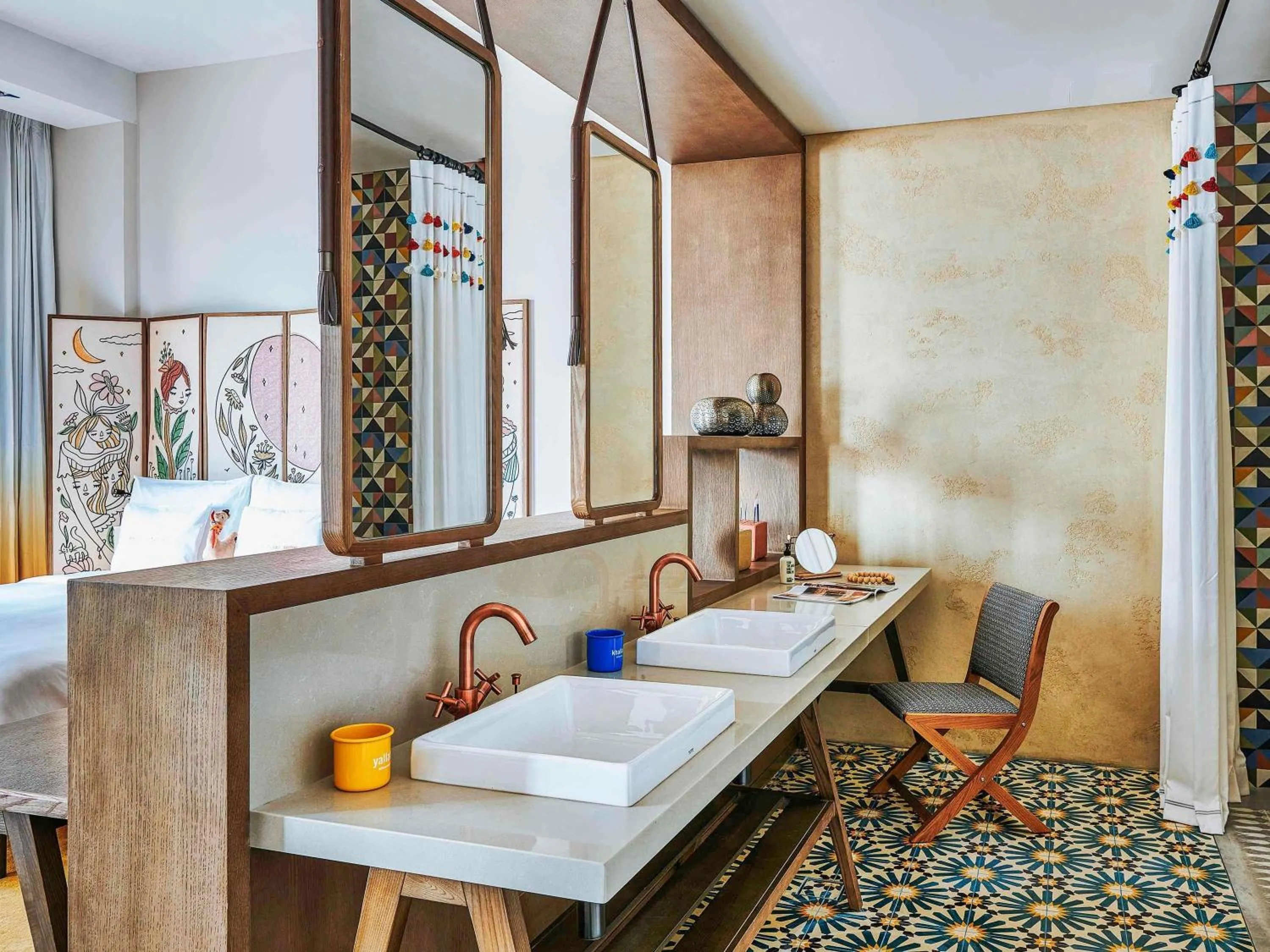 Bedroom in 25hours Hotel Dubai One Central