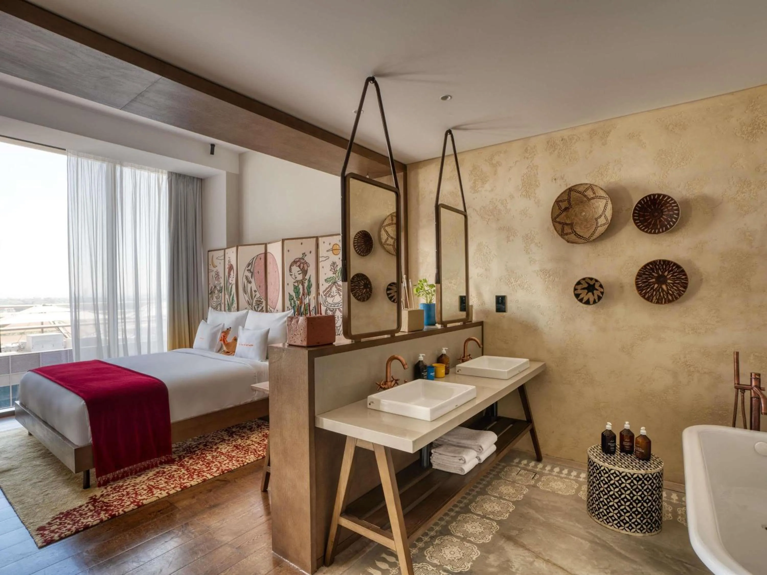 Bedroom in 25hours Hotel Dubai One Central