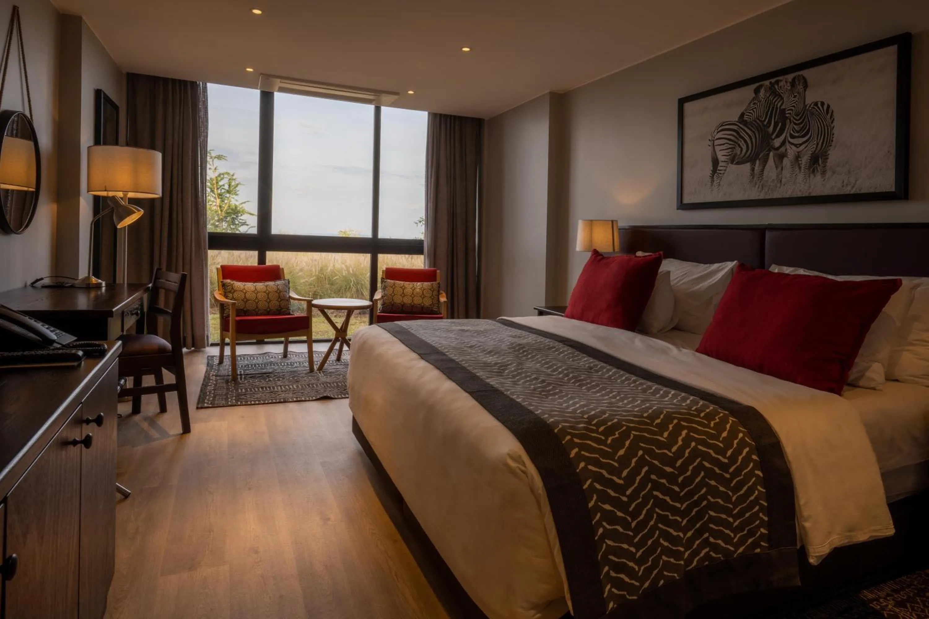 View (from property/room), Bed in Mantis Akagera Game Lodge