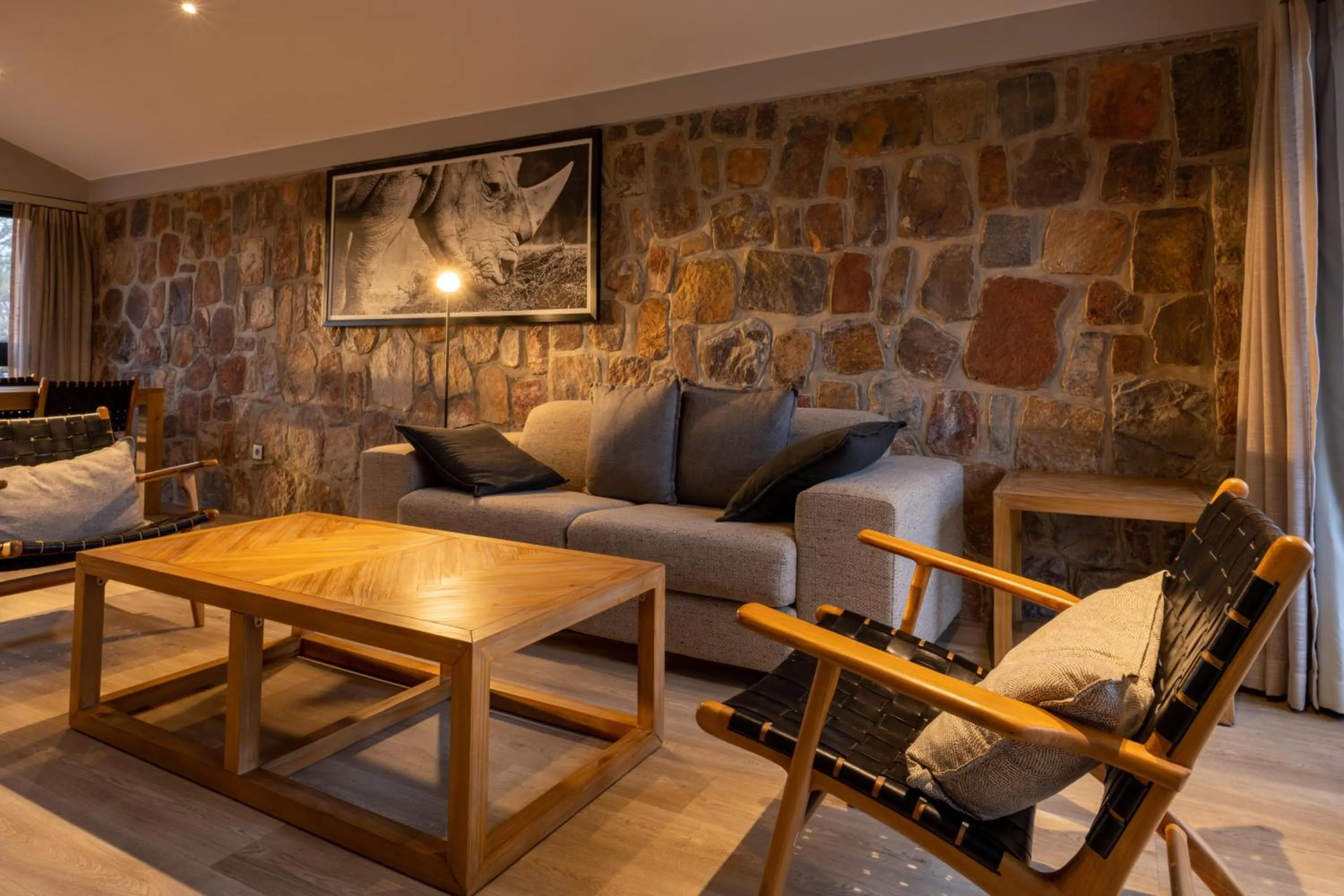 Seating area in Mantis Akagera Game Lodge