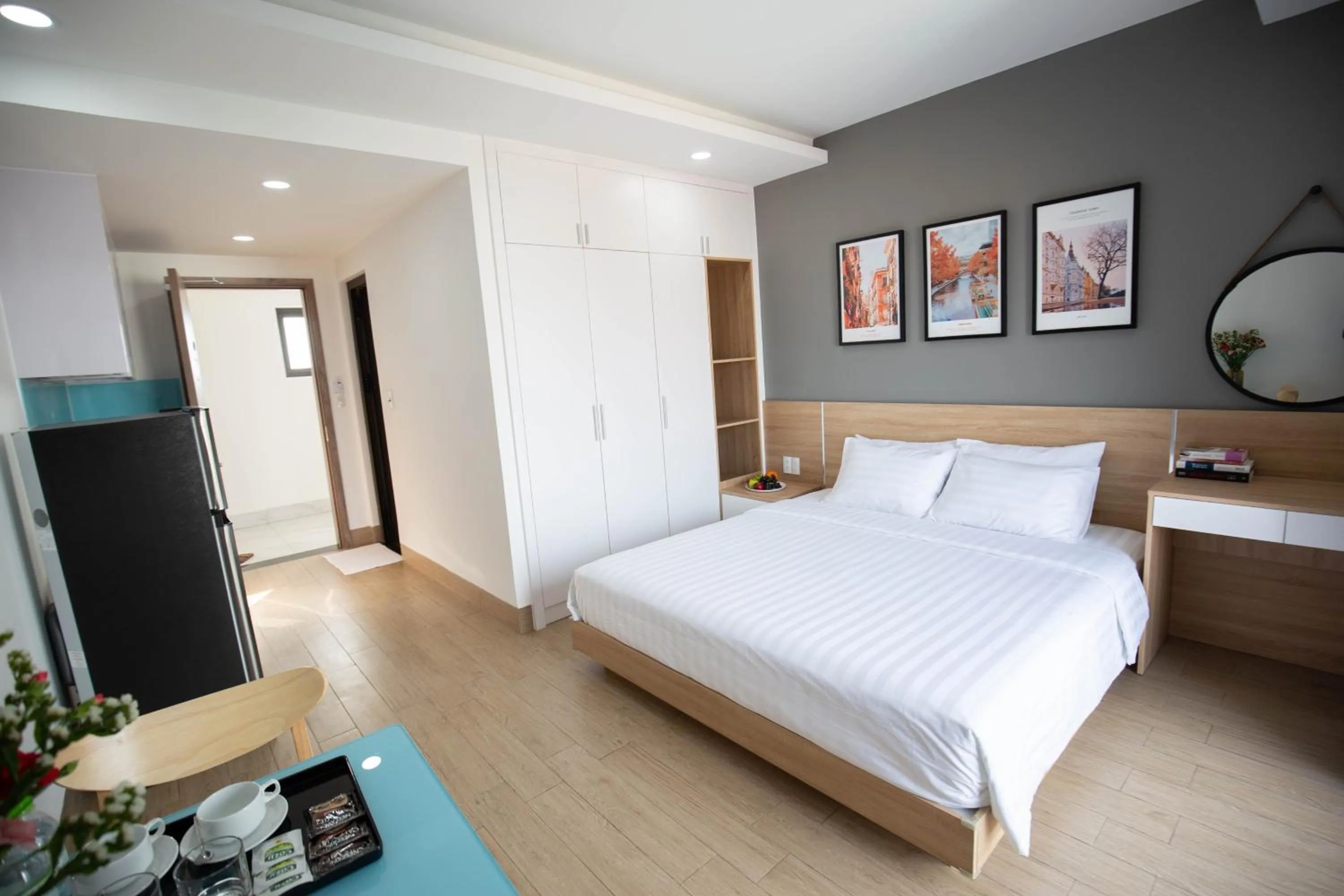 Bed in TDMAISON Hotel & Apartment