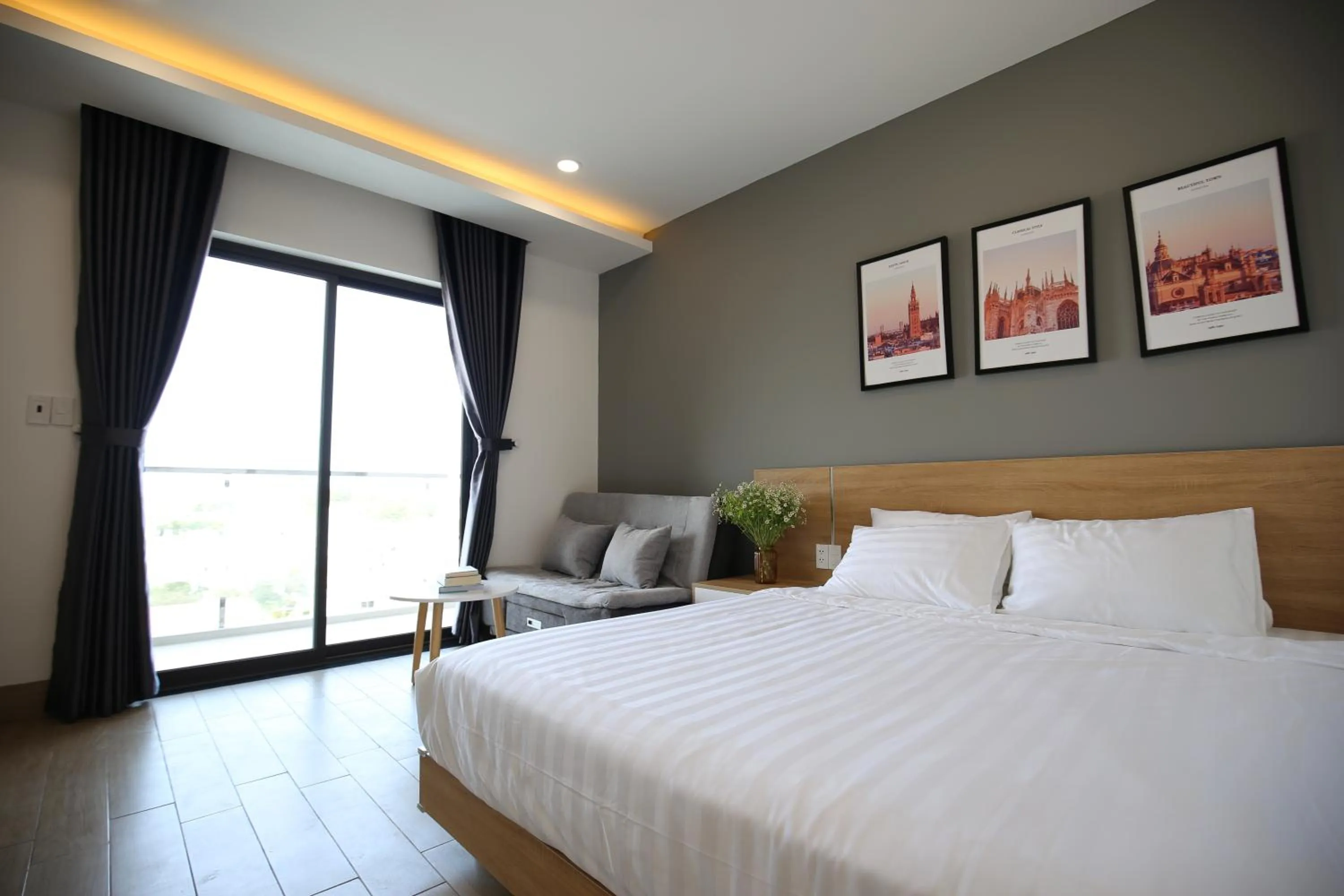 Bed in TDMAISON Hotel & Apartment