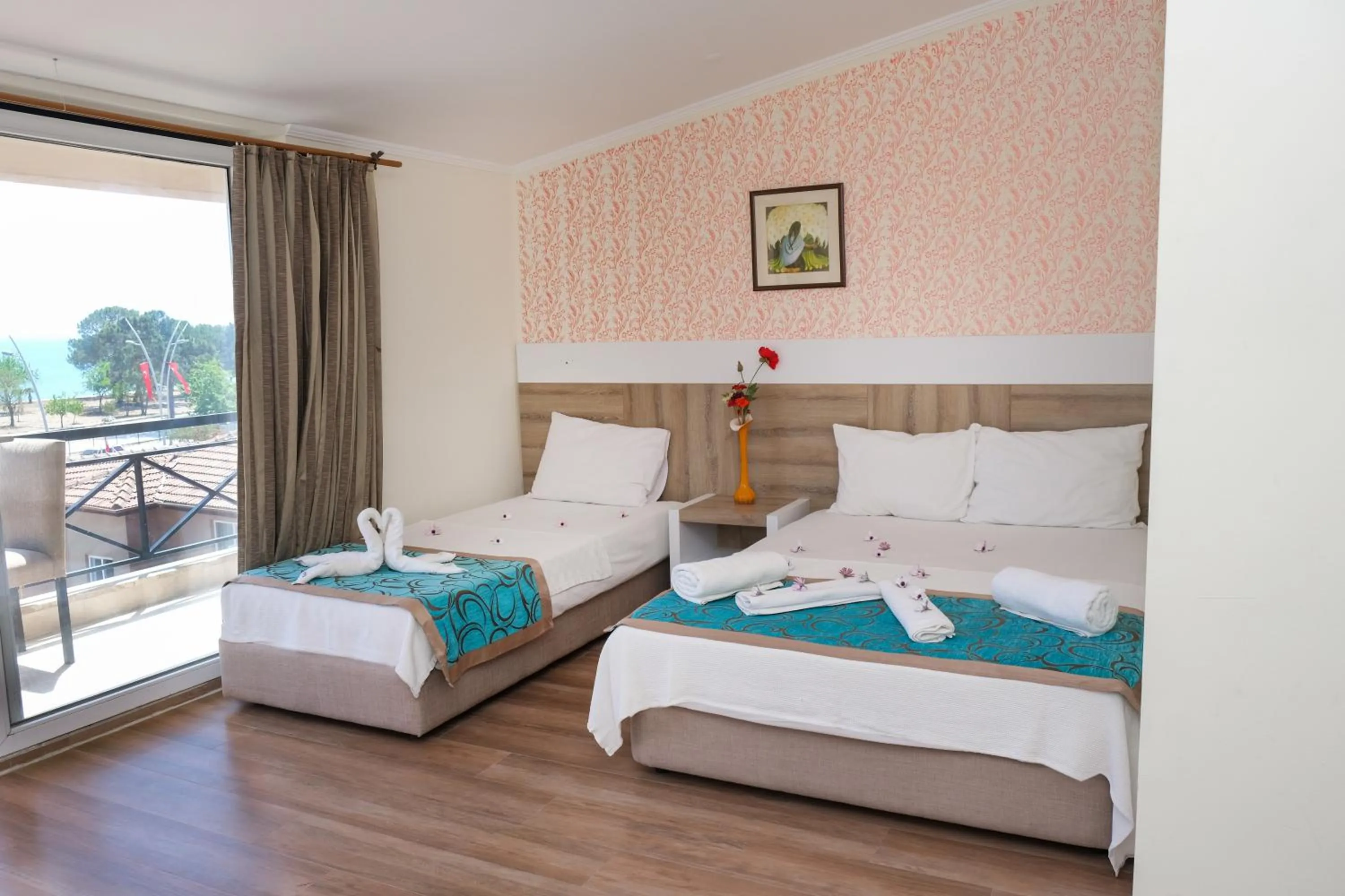 Bed in Beldibi Beach Hotel