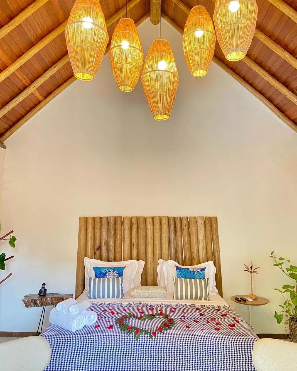 Bed in Villa Pantai Boutique Hotel Maragogi