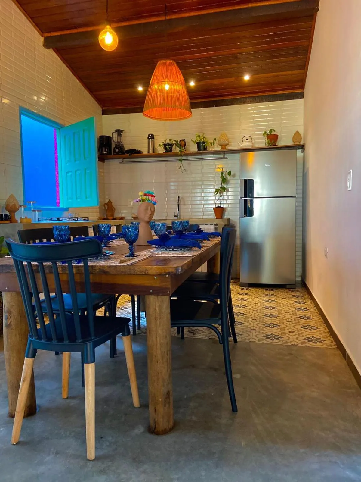 Kitchen or kitchenette in Villa Pantai Boutique Hotel Maragogi