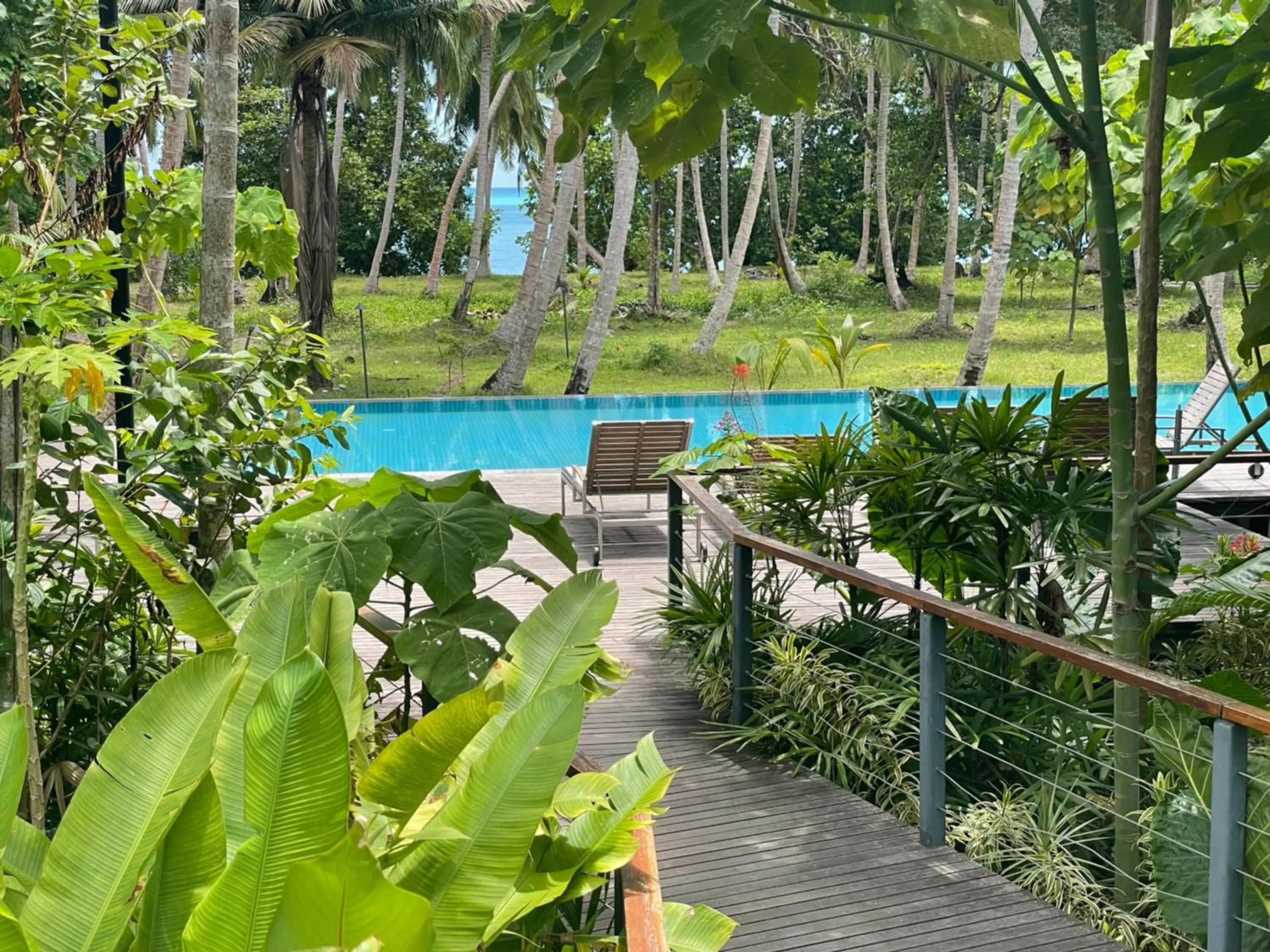 Pool view in Tilar Siro Andamans - A CGH Earth Experience